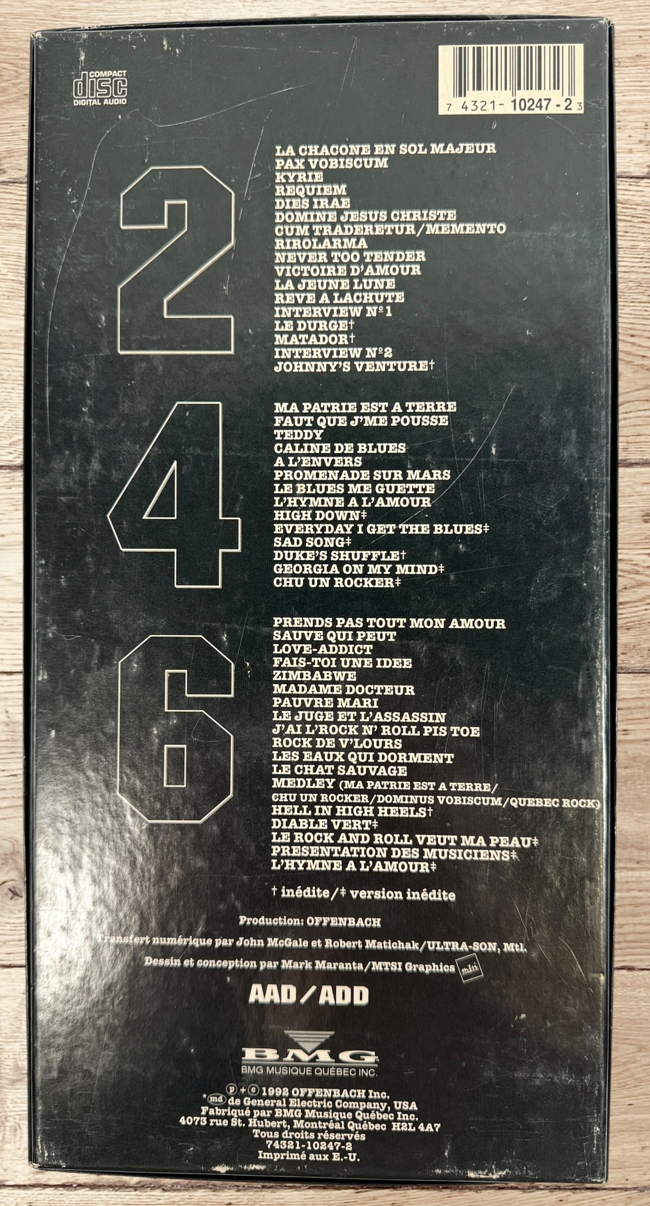 Rare Offenbach 2,4,6 3CD Québec rock box set from 1992 complete with booklet and original collector slipcase. Vintage RCA/BMG anthology release