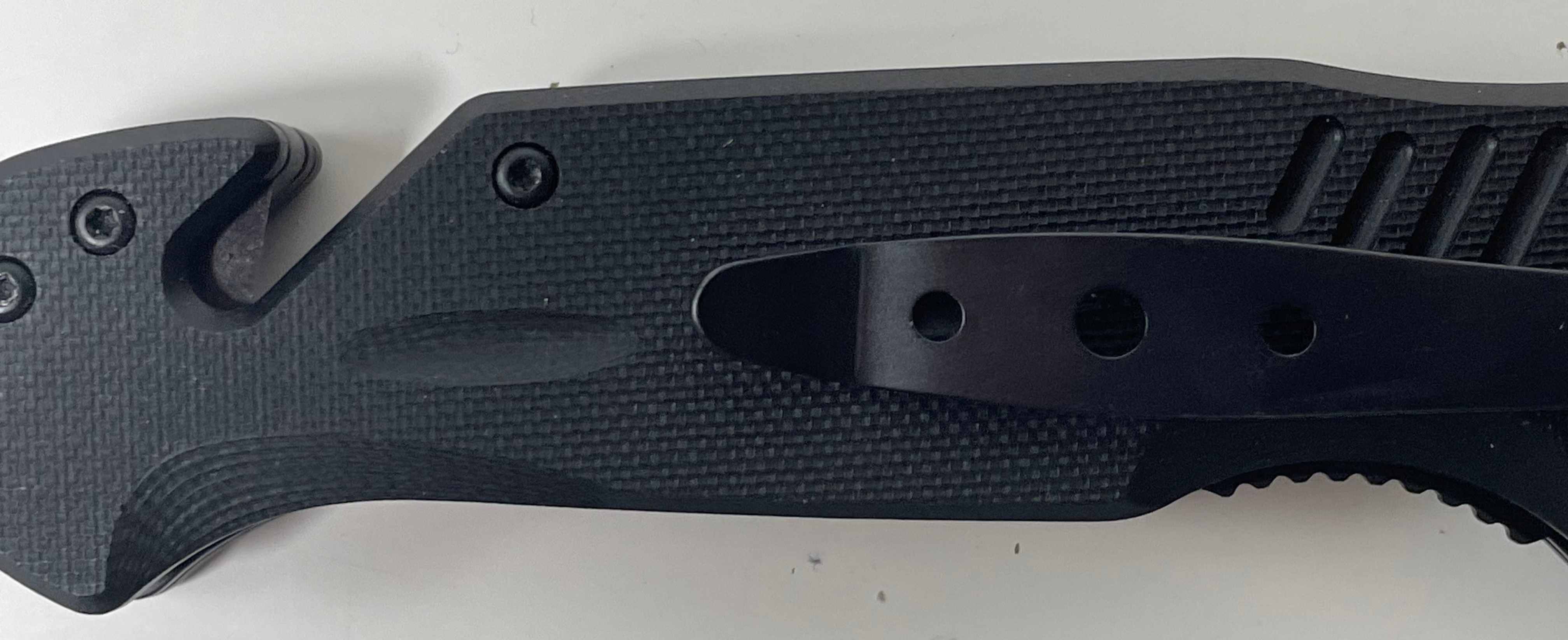 Couteau de poche pliant Anvil Bladesmiths Bullshark – Noir – Tactique EDC