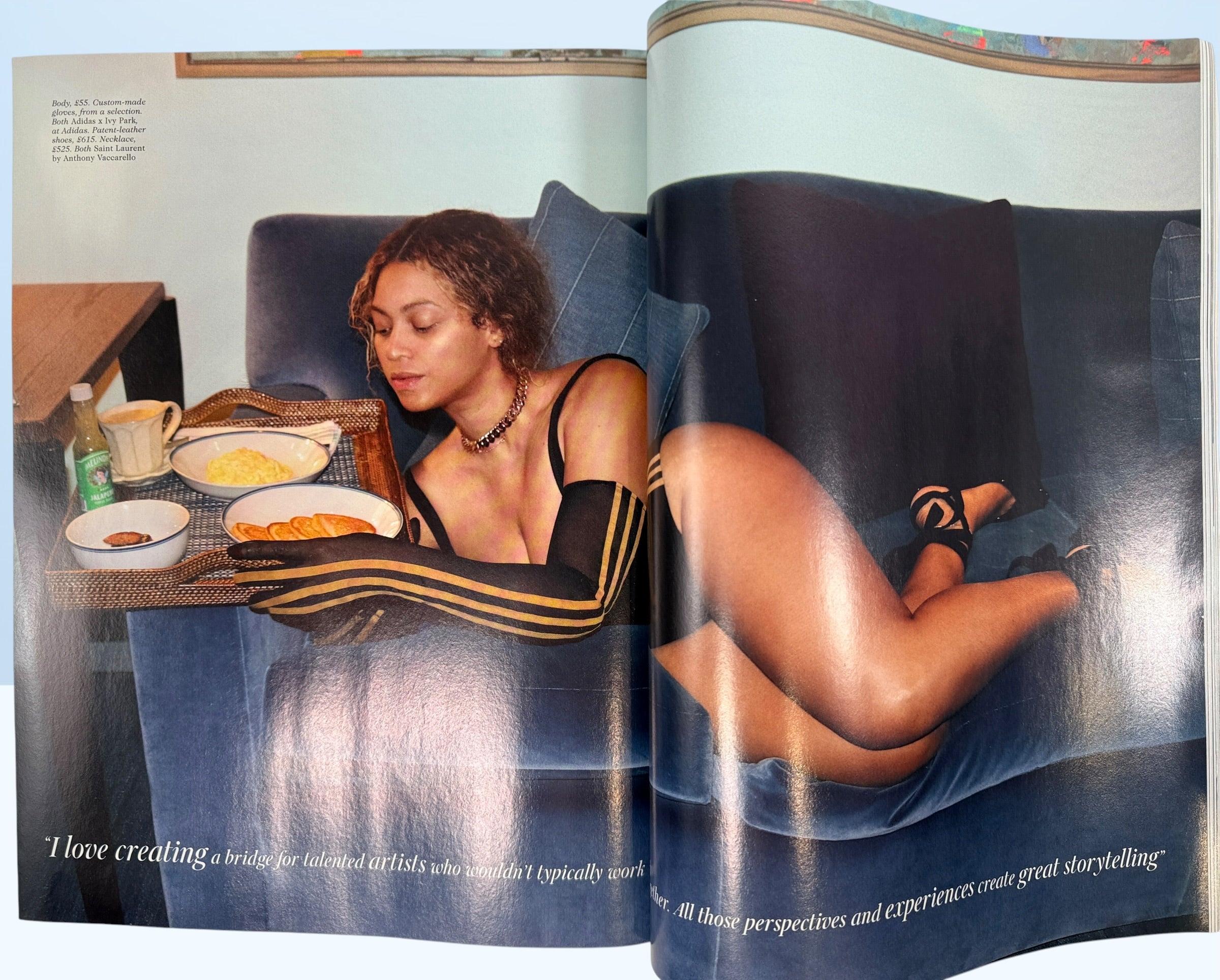 British Vogue December 2020 magazine featuring Beyoncé Knowles and Edward Enninful with fashion editorials and celebrity features.