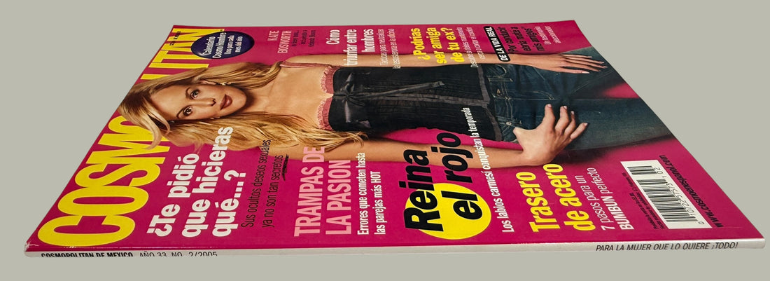 Vintage Cosmopolitan En Español February 2005 magazine with Kate Bosworth cover. Rare Y2K Mexican fashion and pop culture collectible issue.