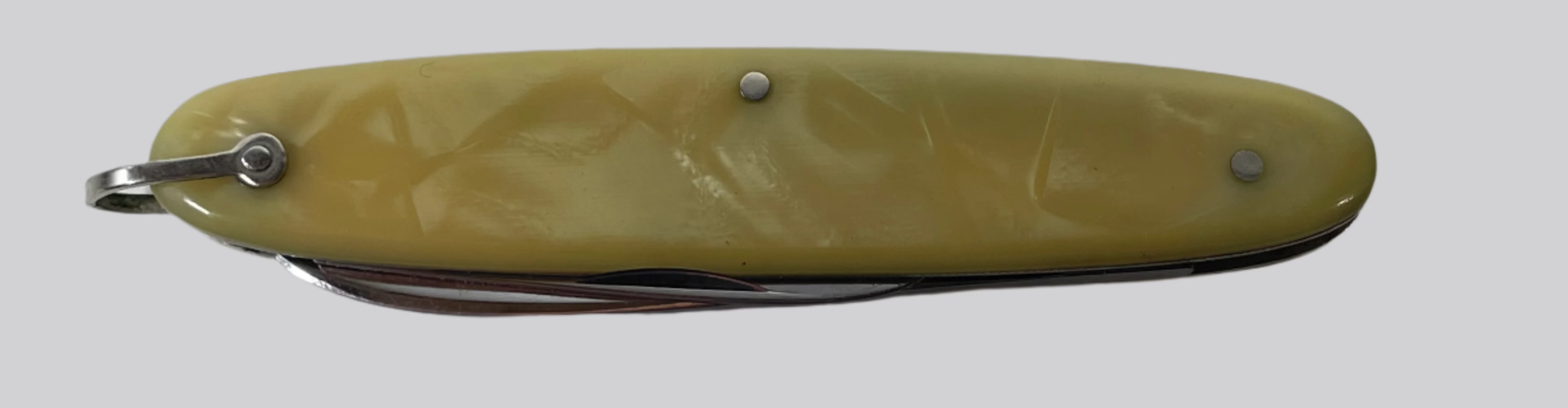 Couteau de poche vintage JA Henckels – Solingen, Allemagne – Lames en acier inoxydable, manche en celluloïd