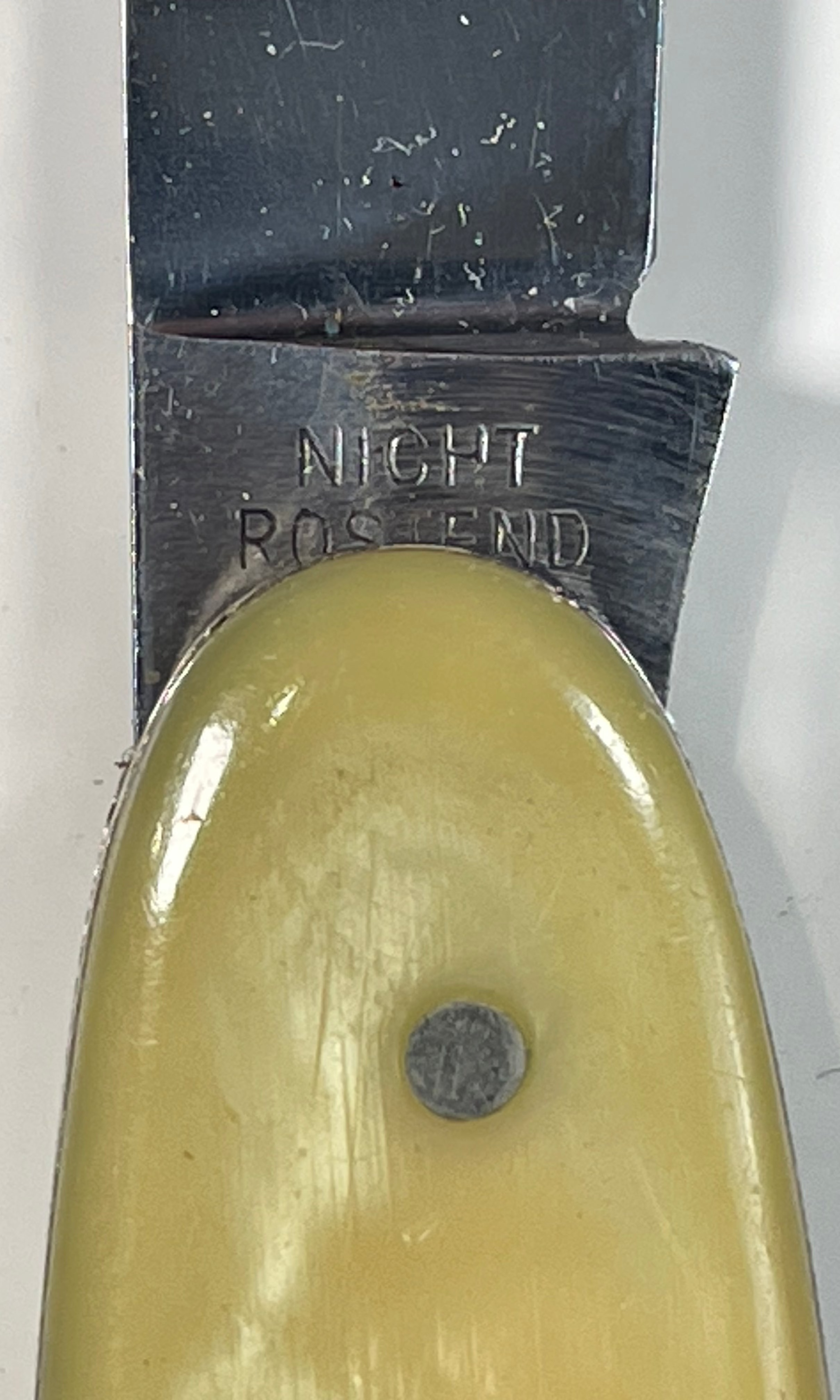 Couteau de poche vintage JA Henckels – Solingen, Allemagne – Lames en acier inoxydable, manche en celluloïd