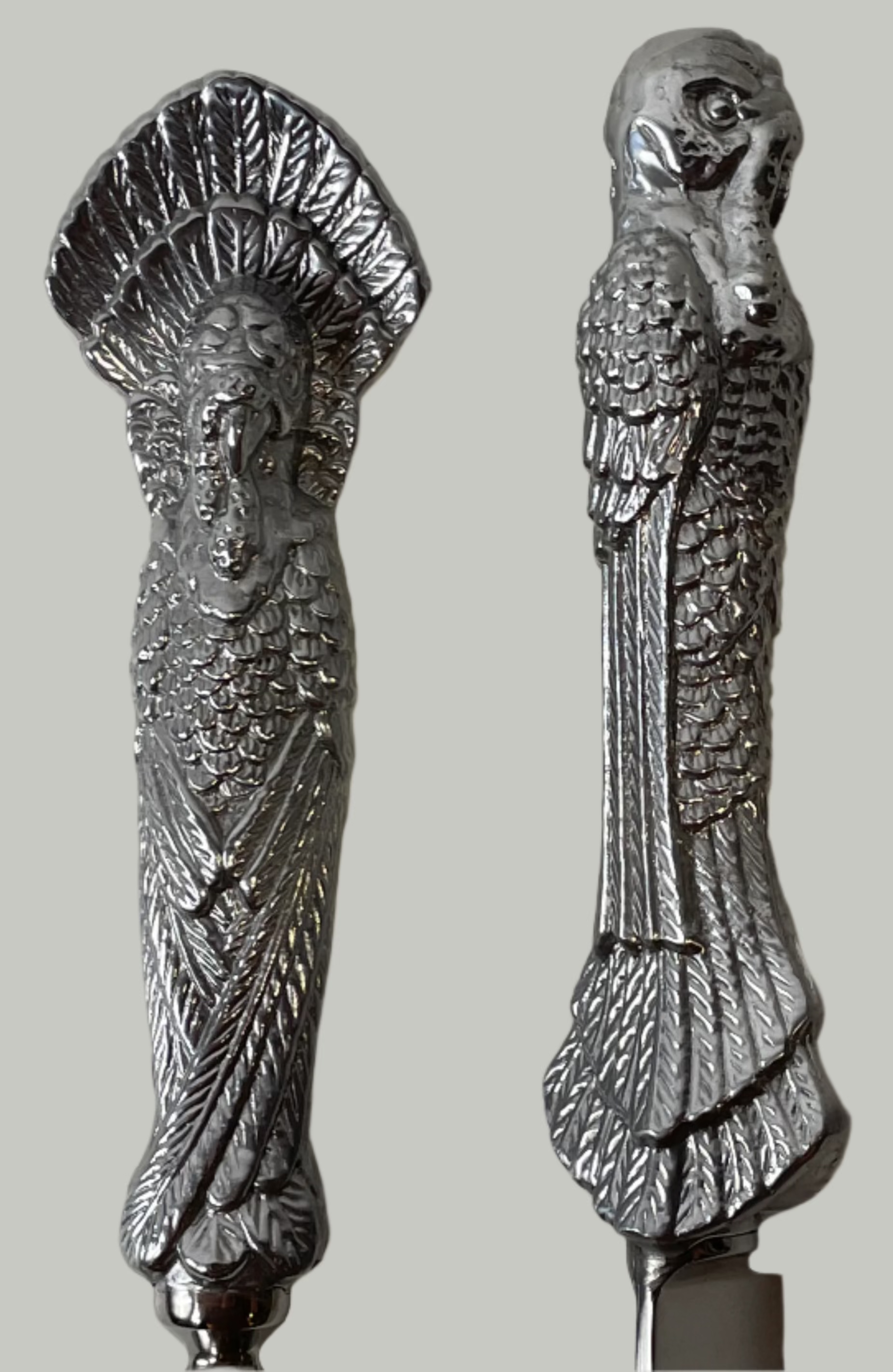 Arthur Court Turkey Carving Knife & Fork Set – Decorative Holiday Serveware