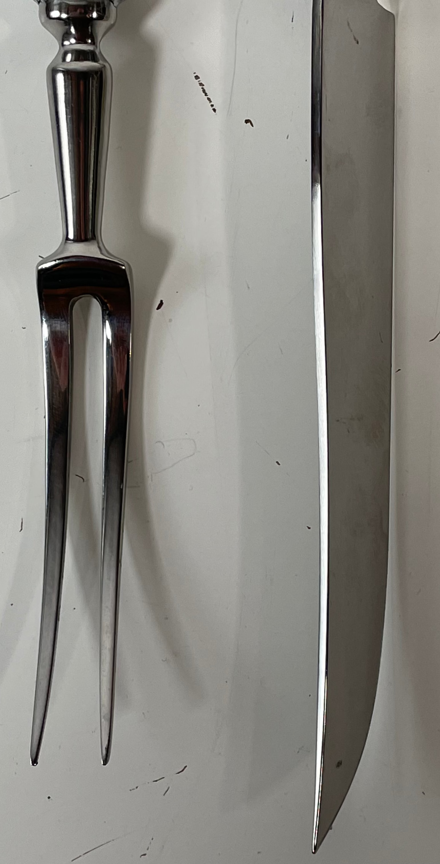 Arthur Court Turkey Carving Knife & Fork Set – Decorative Holiday Serveware