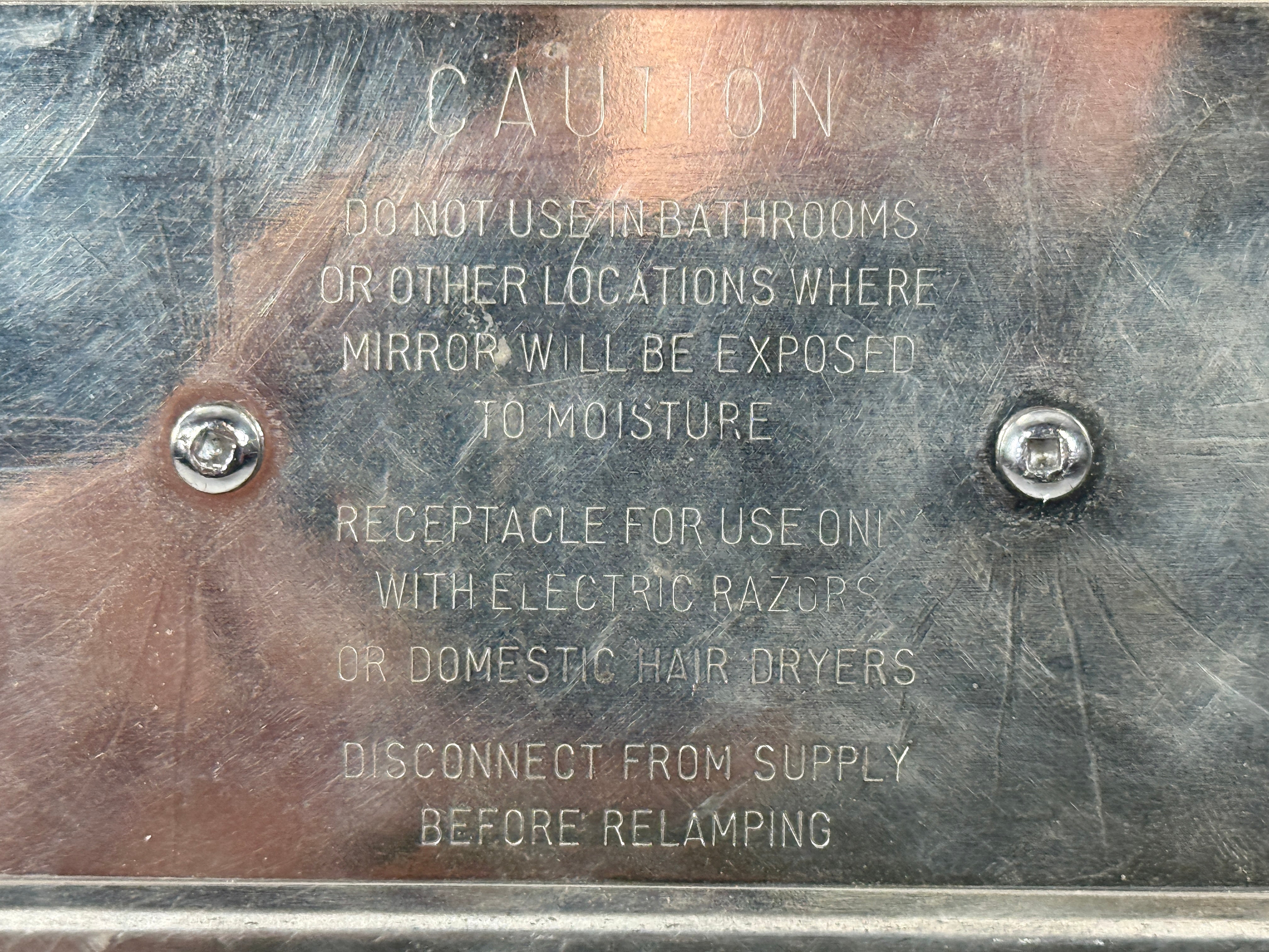 Vintage Beck Electric MFG Co. Ltd. Lighted Makeup Mirror – Chrome Vanity Lamp, AS-IS-