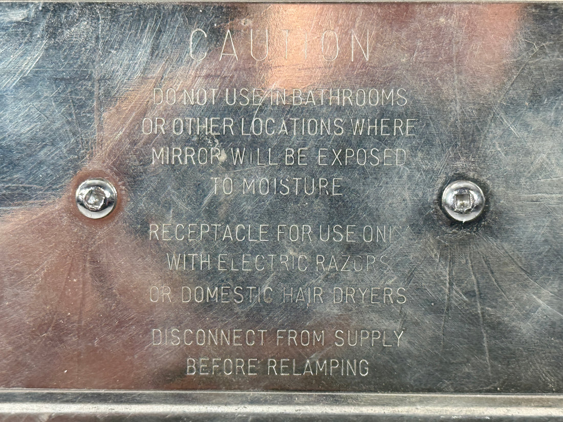 Vintage Beck Electric MFG Co. Ltd. Lighted Makeup Mirror – Chrome Vanity Lamp, AS-IS-