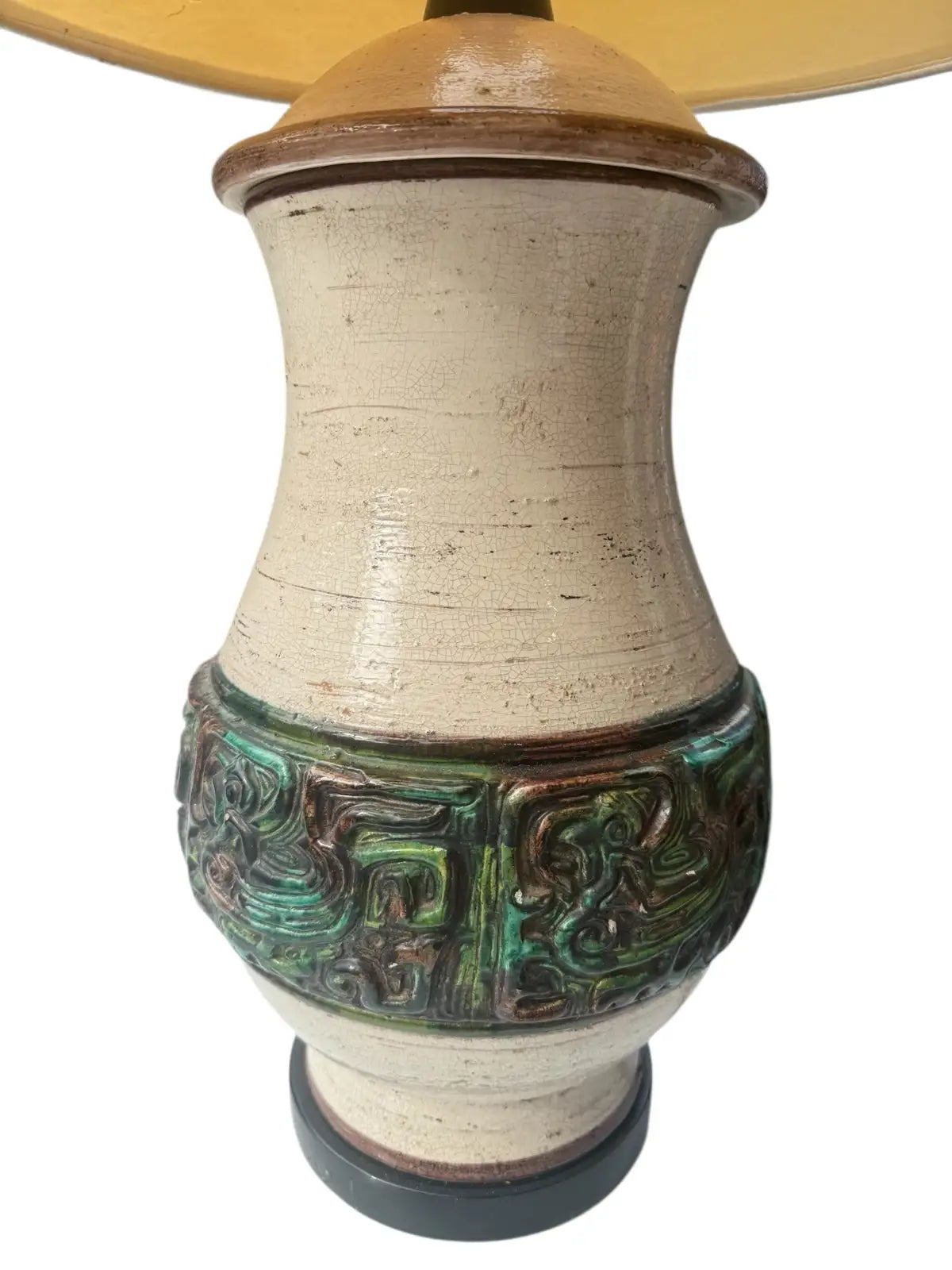 Mid-Century Pottery Lamp, Italian Style (c. 1970s