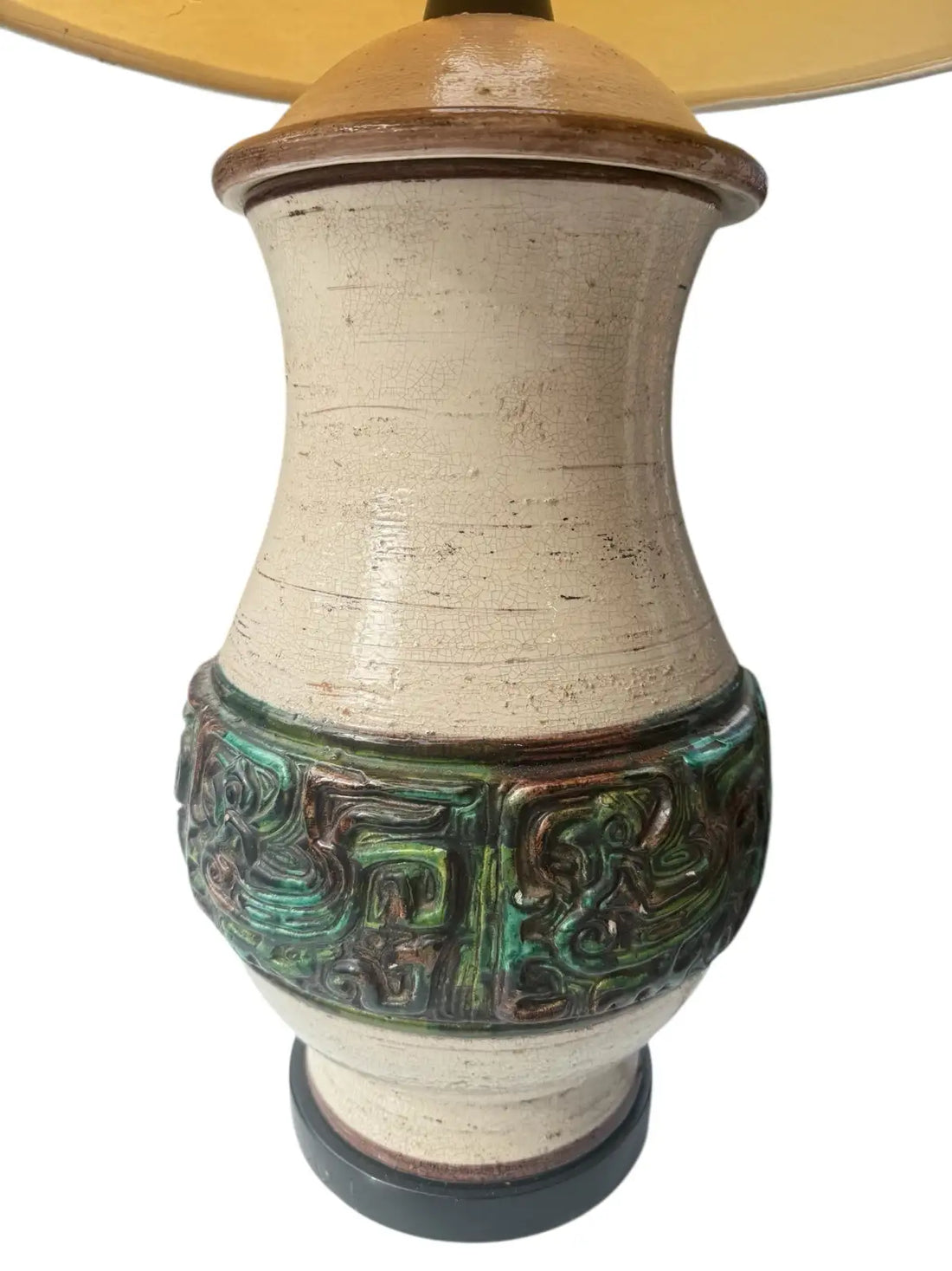 Mid-Century Pottery Lamp, Italian Style (c. 1970s