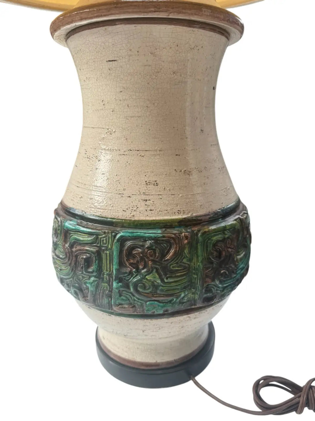 Mid-Century Pottery Lamp, Italian Style (c. 1970s