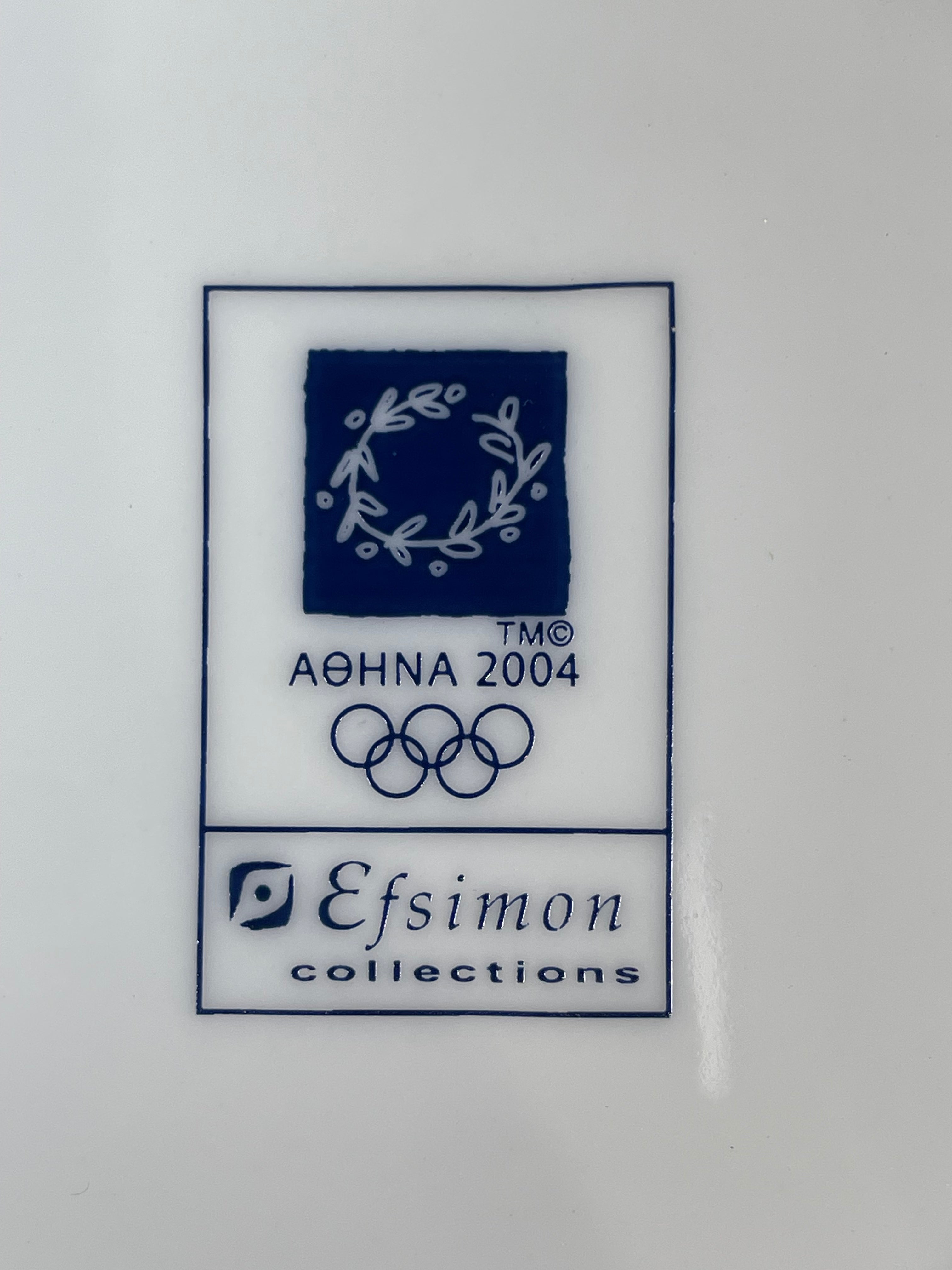 Set of (6) 2004 Athens Greece Olympic Games Coasters, Efsimon, Olympia 776 B.C.
