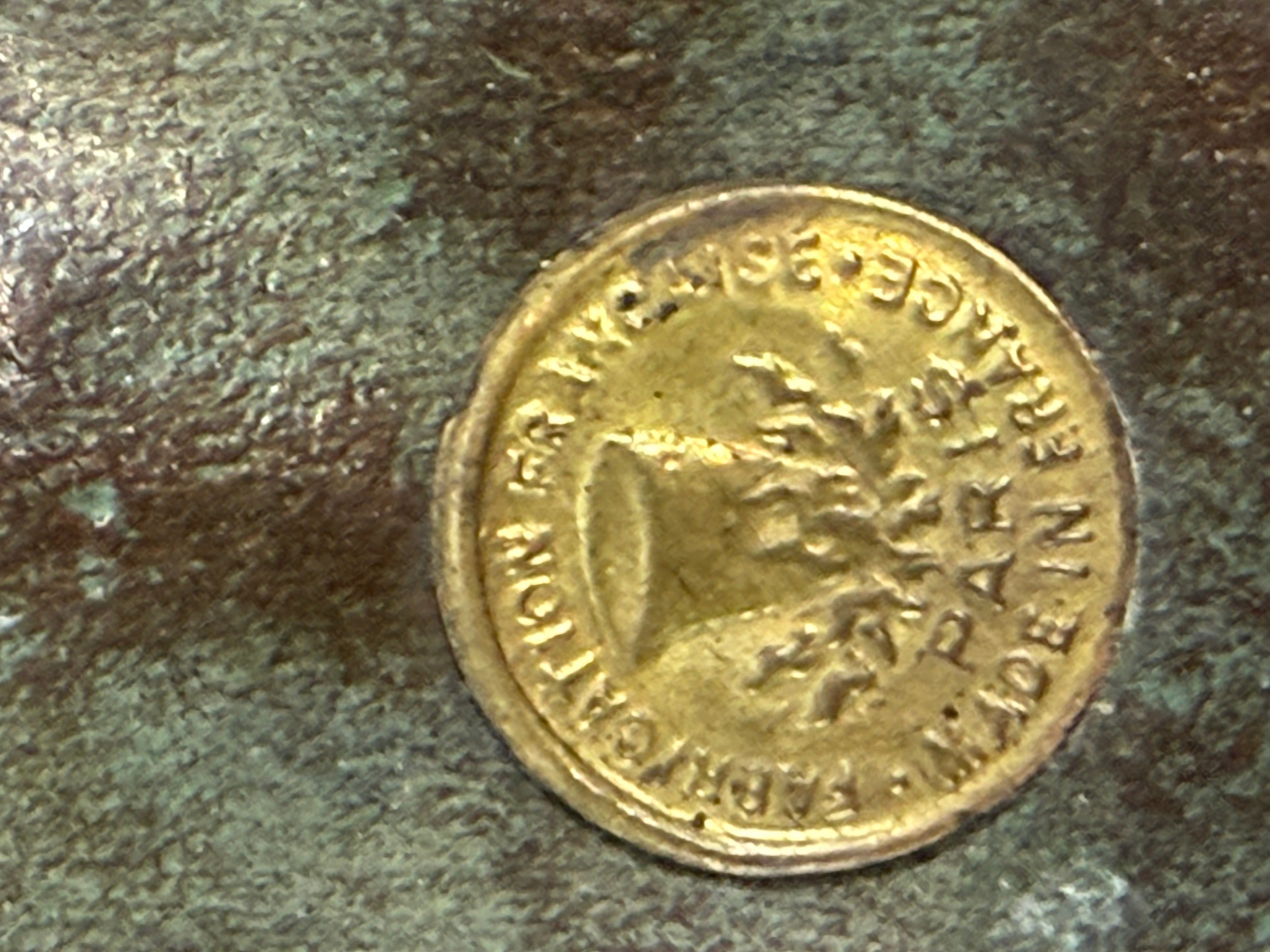 French Art Nouveau Vanity Tray “Lady with Lilies” – Fabrication Française Paris, c.1900