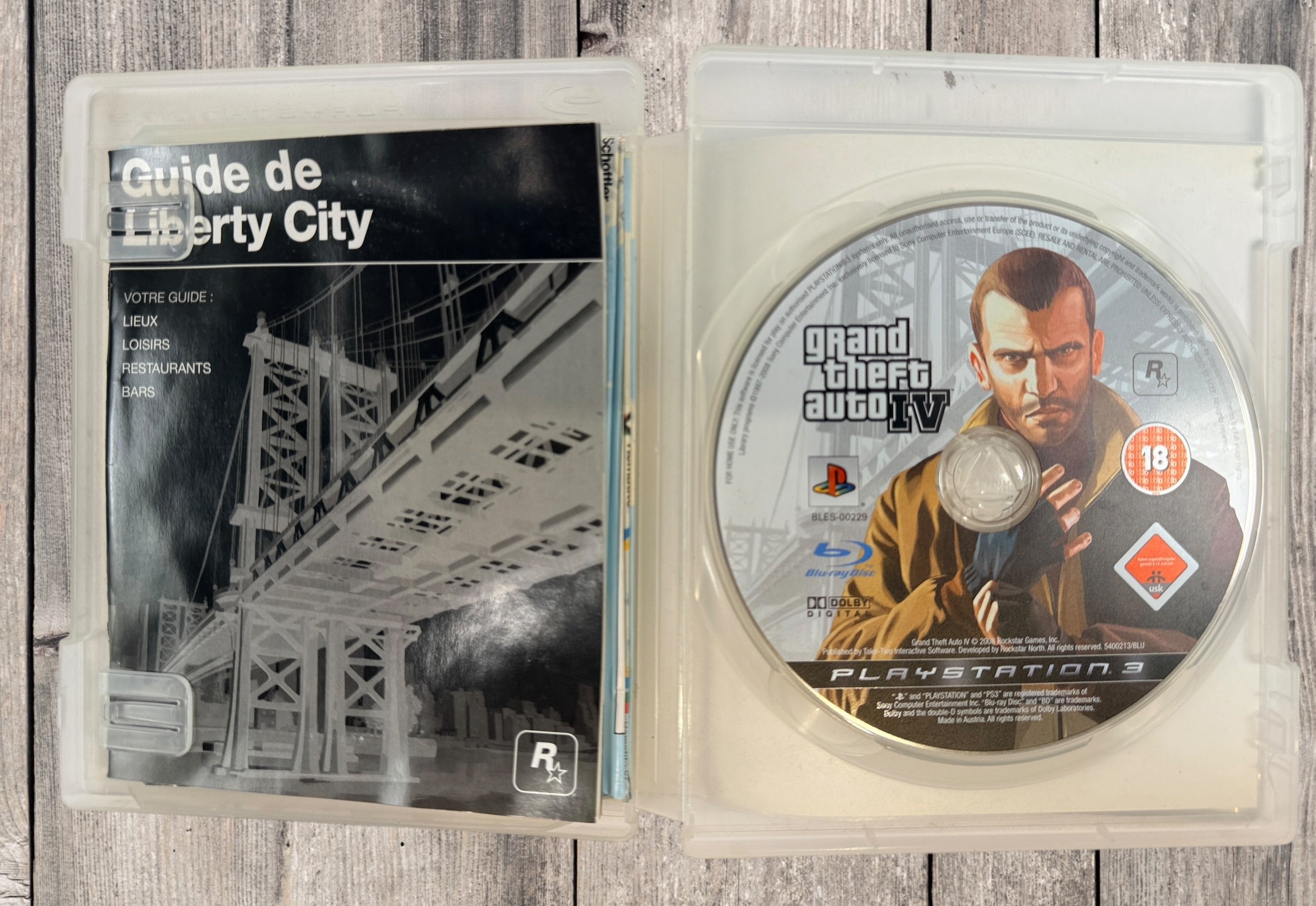Grand Theft Auto IV, PS3 Complete In Box, PAL French Edition.