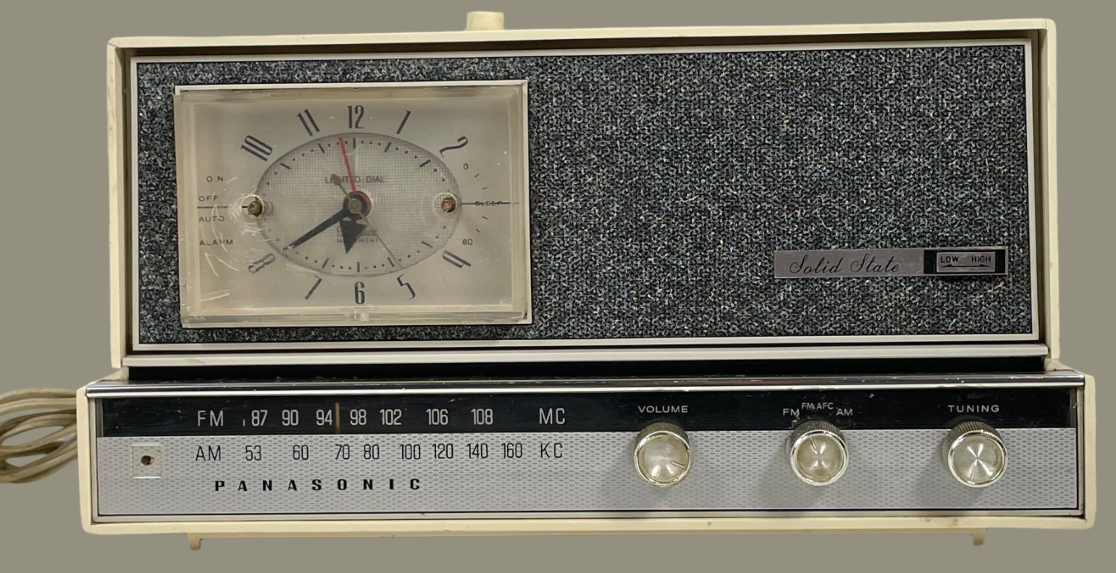 Vintage Panasonic RC-615 Solid State FM/AM Clock Radio | Fully Functional | Made in Japan (c.1968)