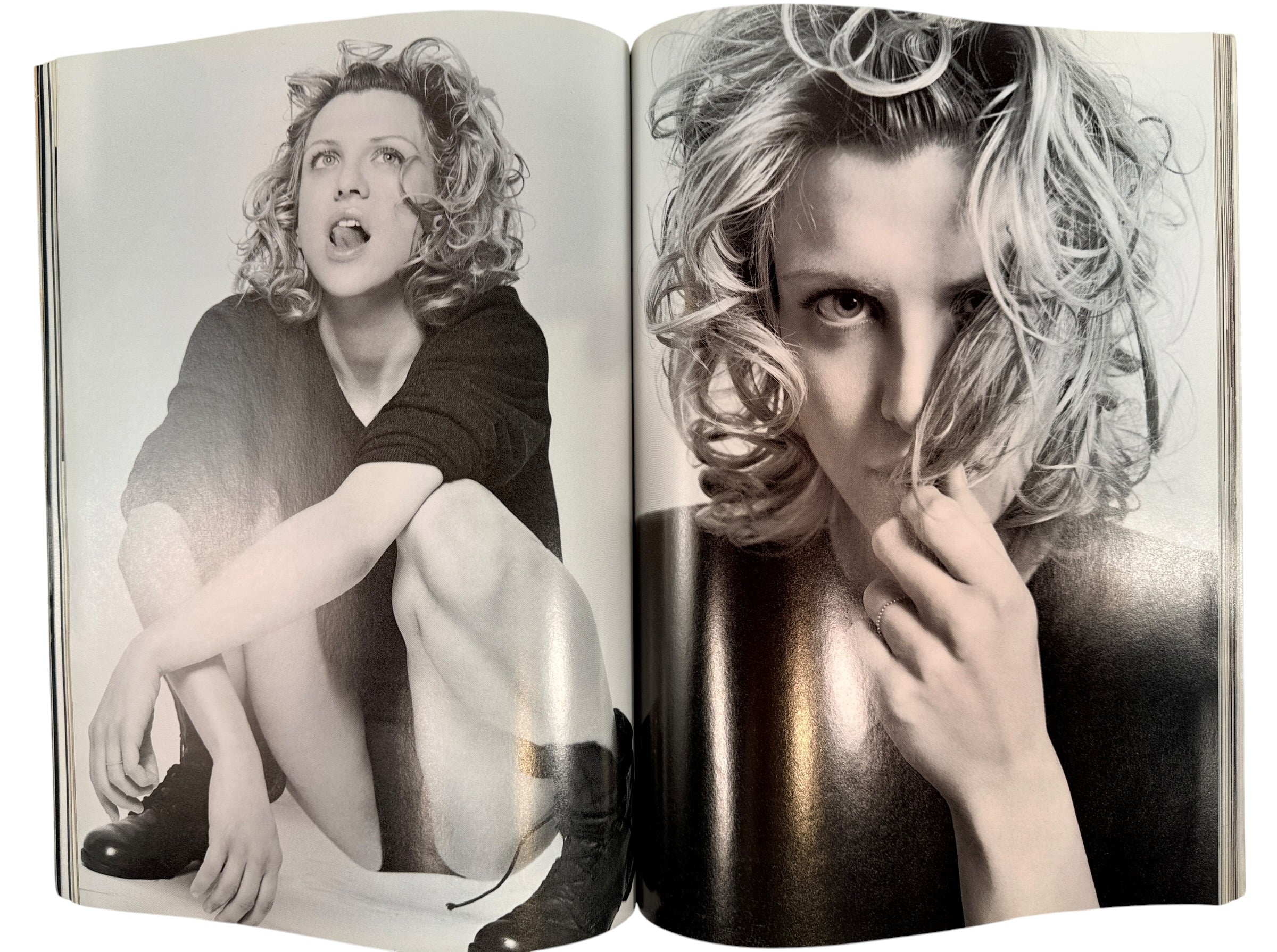 Vintage Vanity Fair March 1998 Madonna and Courtney Love issue featuring Mario Testino photography and collectible 1990s fashion editorials.