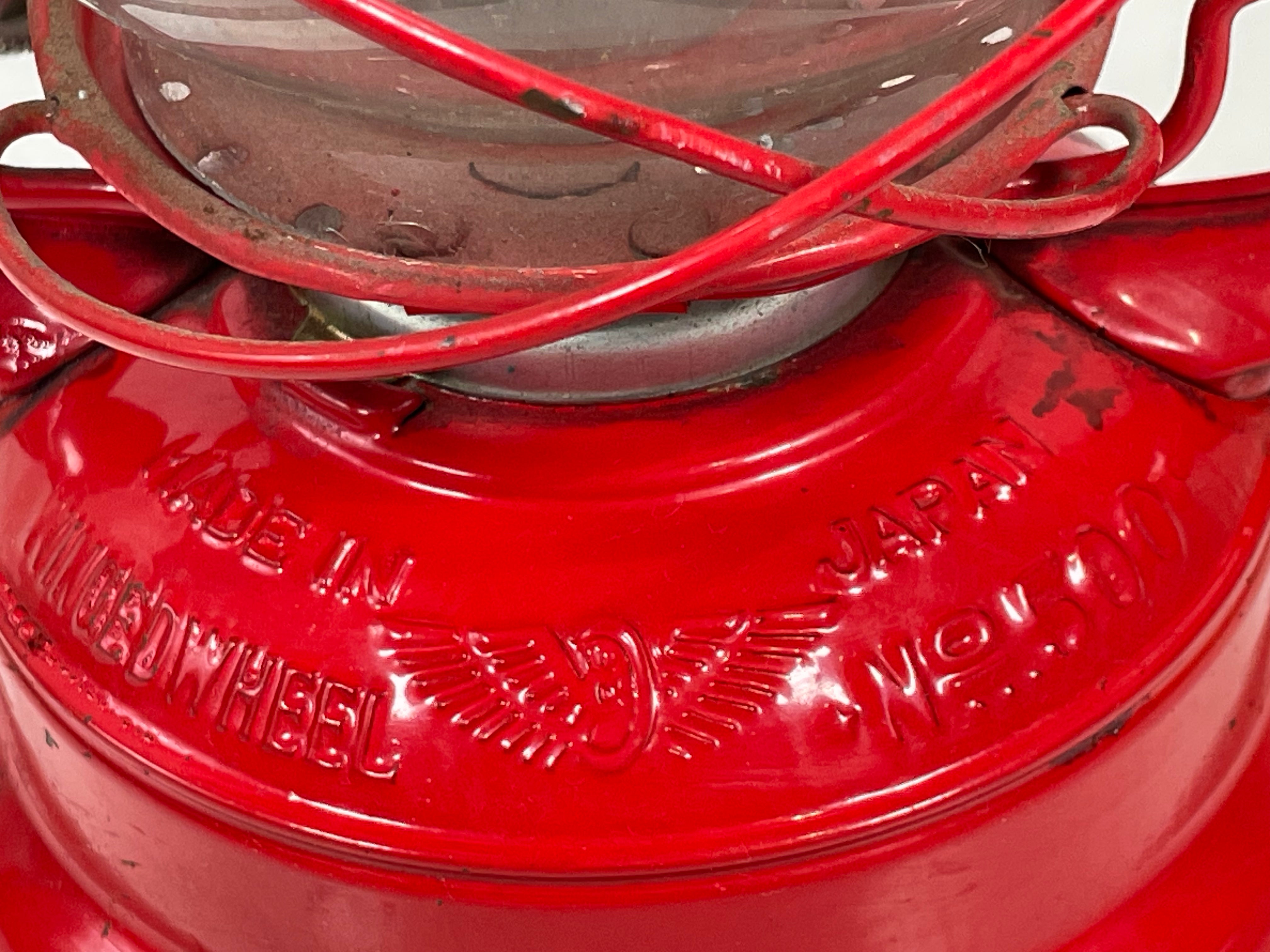 Vintage Winged Wheel No. 500 Lantern – Made in Japan