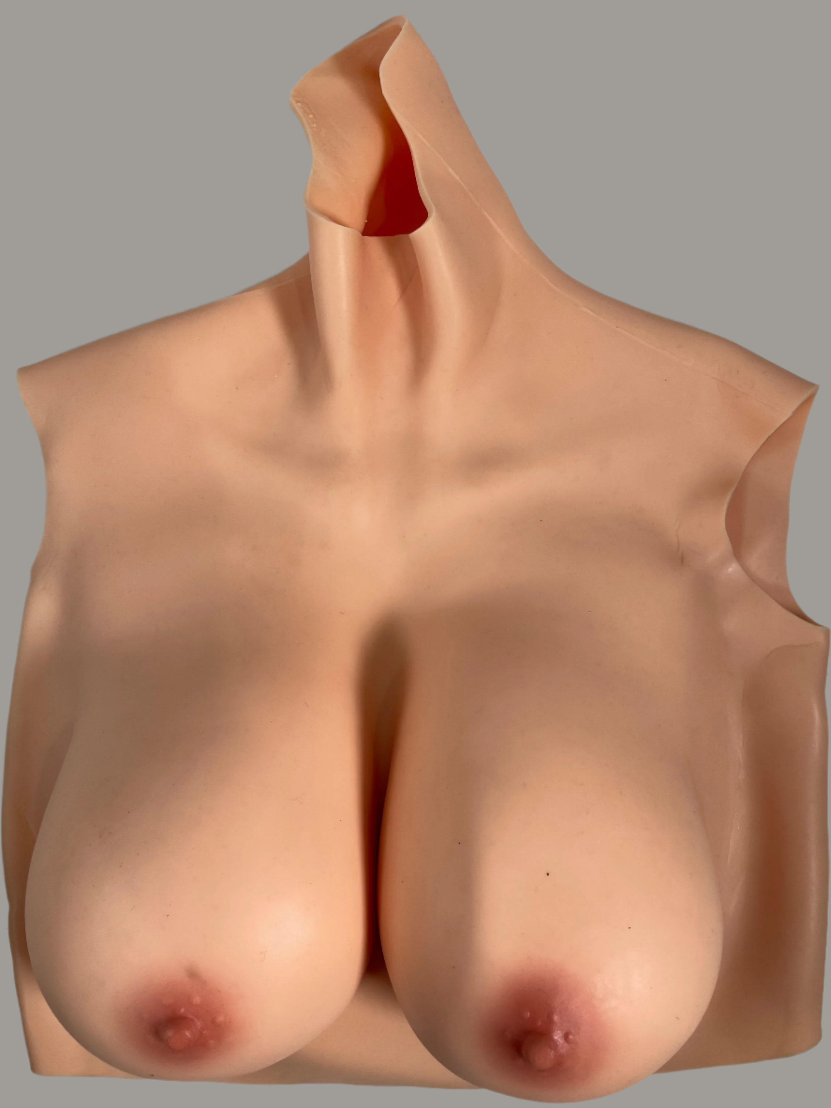 Plastron en silicone réaliste – Poitrine complète – Cosplay, Drag, Performance