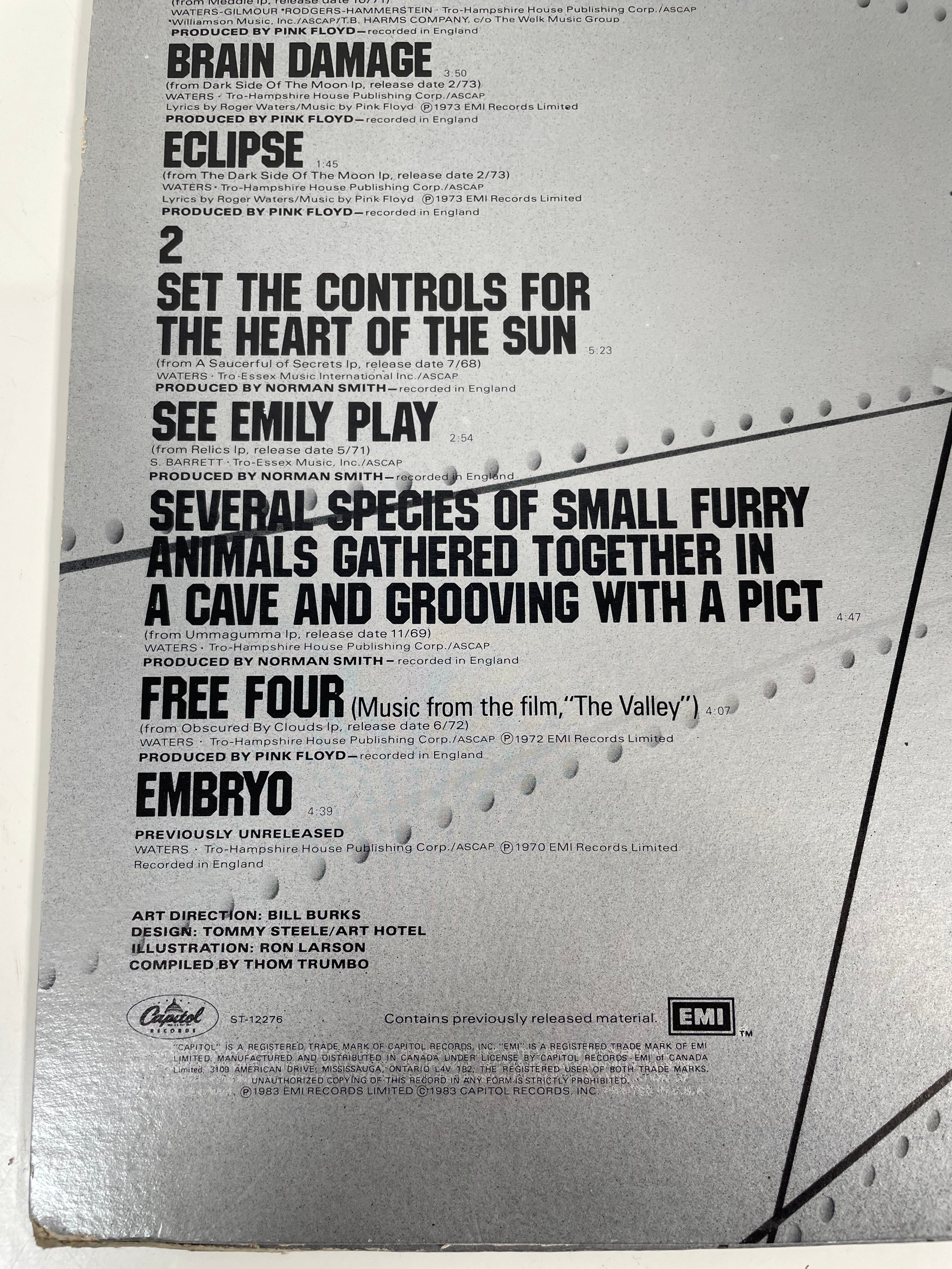 Pink Floyd – Works LP 1983 Capitol ST-12276, M - NM Vinyl ,Canada Press