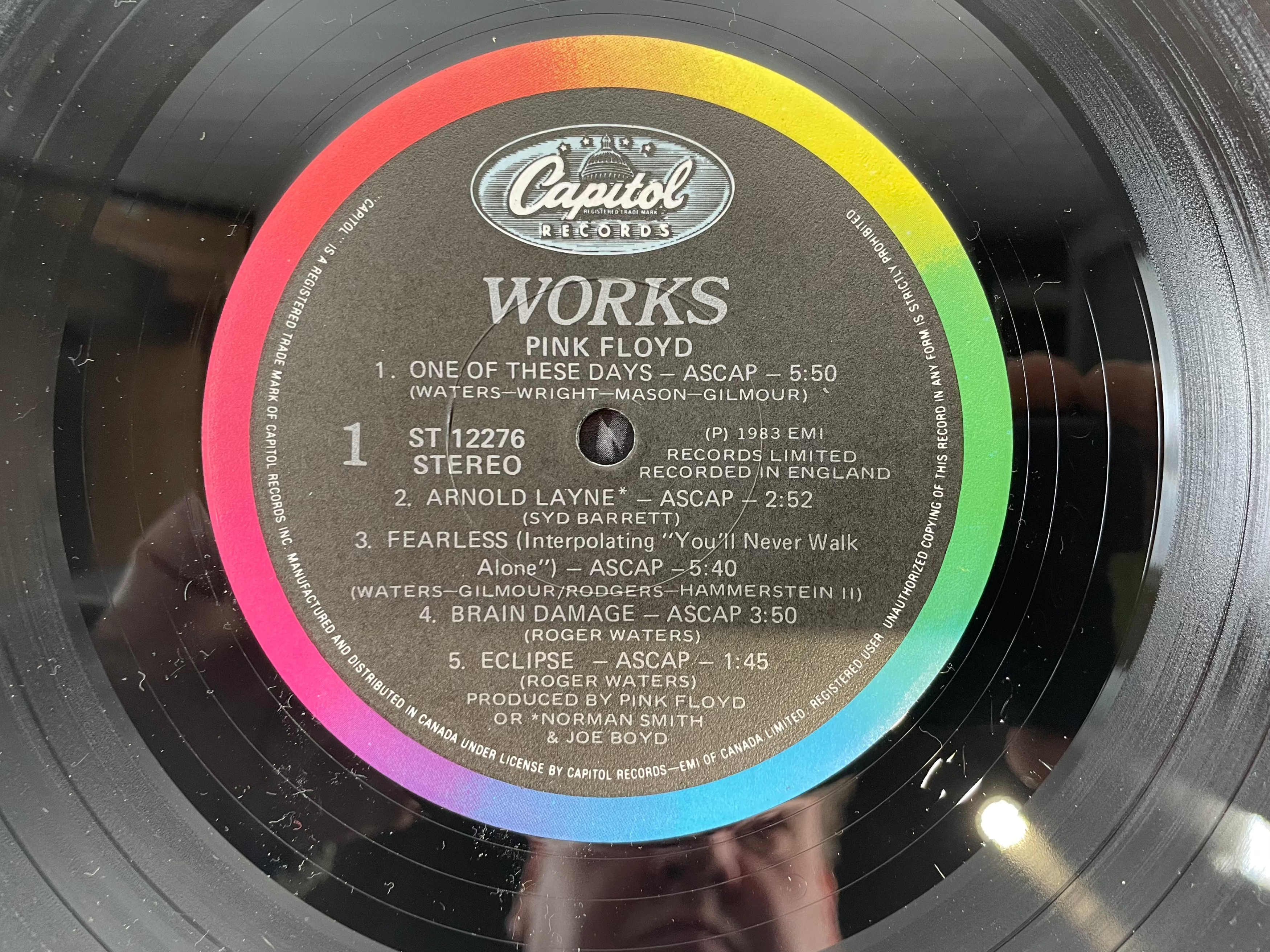 Pink Floyd – Works LP 1983 Capitol ST-12276, M - NM Vinyl ,Canada Press