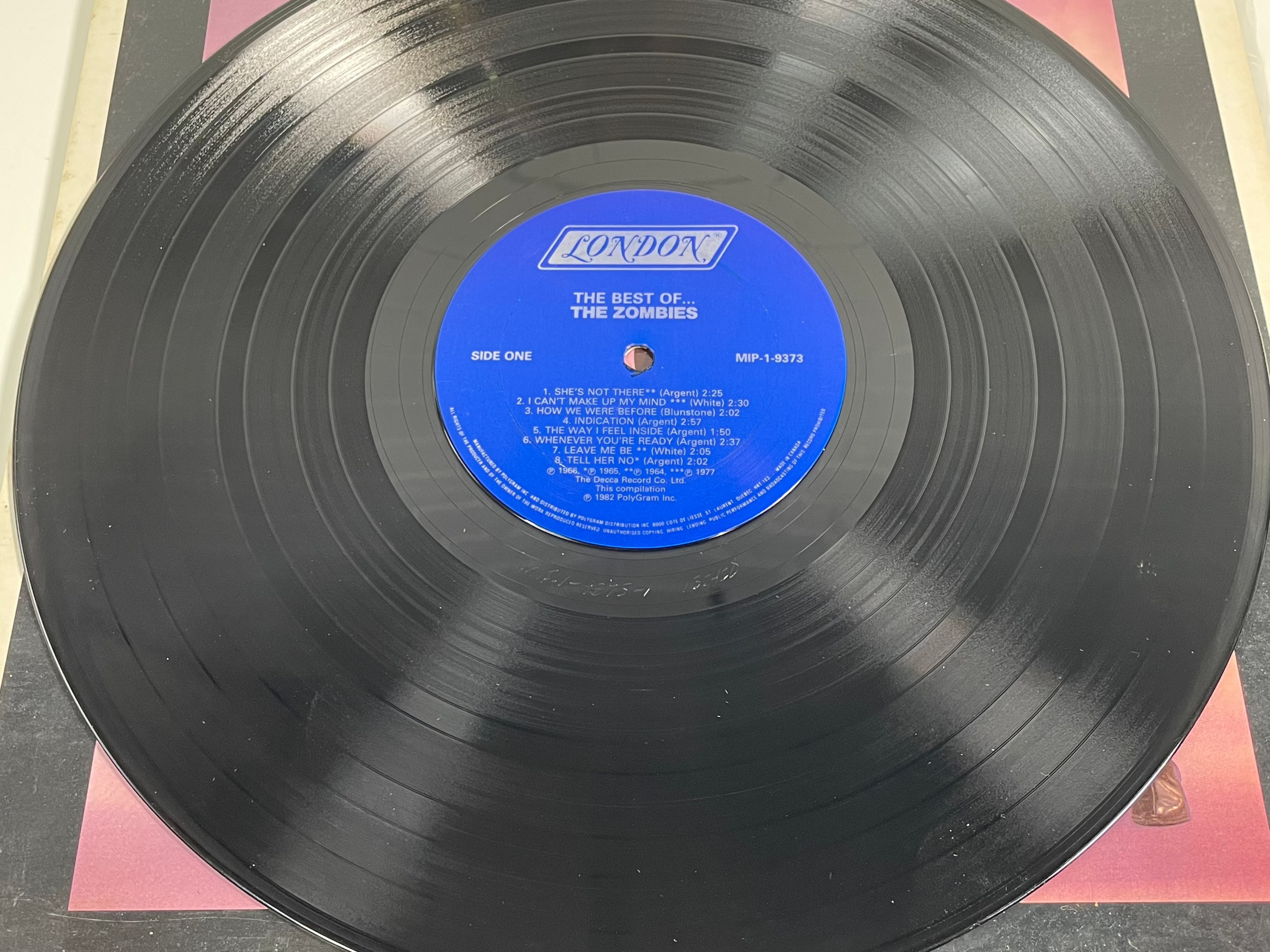The Zombies – The Best Of LP 1982 London MIP-1-9373 M - NM. Canada