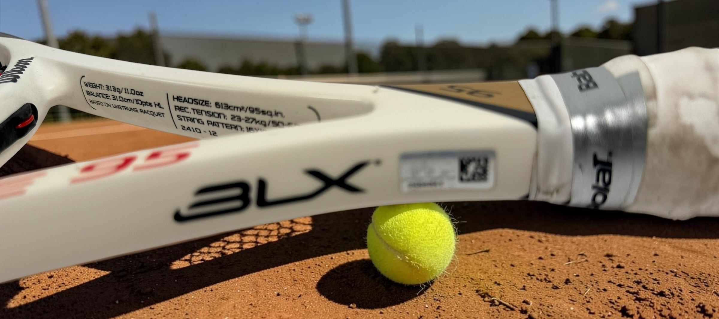 Wilson Pro Staff Six.One 95 BLX tennis racquet with 16x18 pattern. Classic Federer-era control frame in solid playable condition.