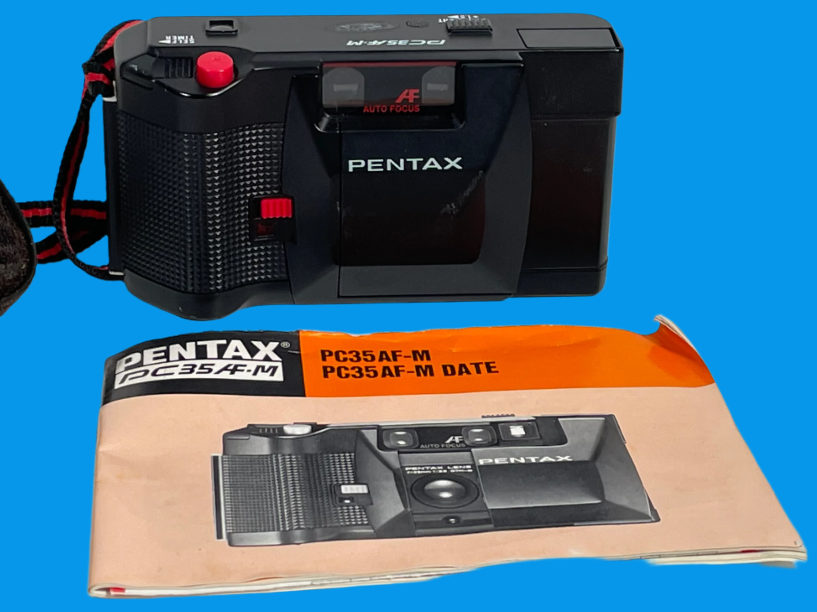 Appareil photo Pentax PC35AF-M des années 1980 – tel quel avec manuel