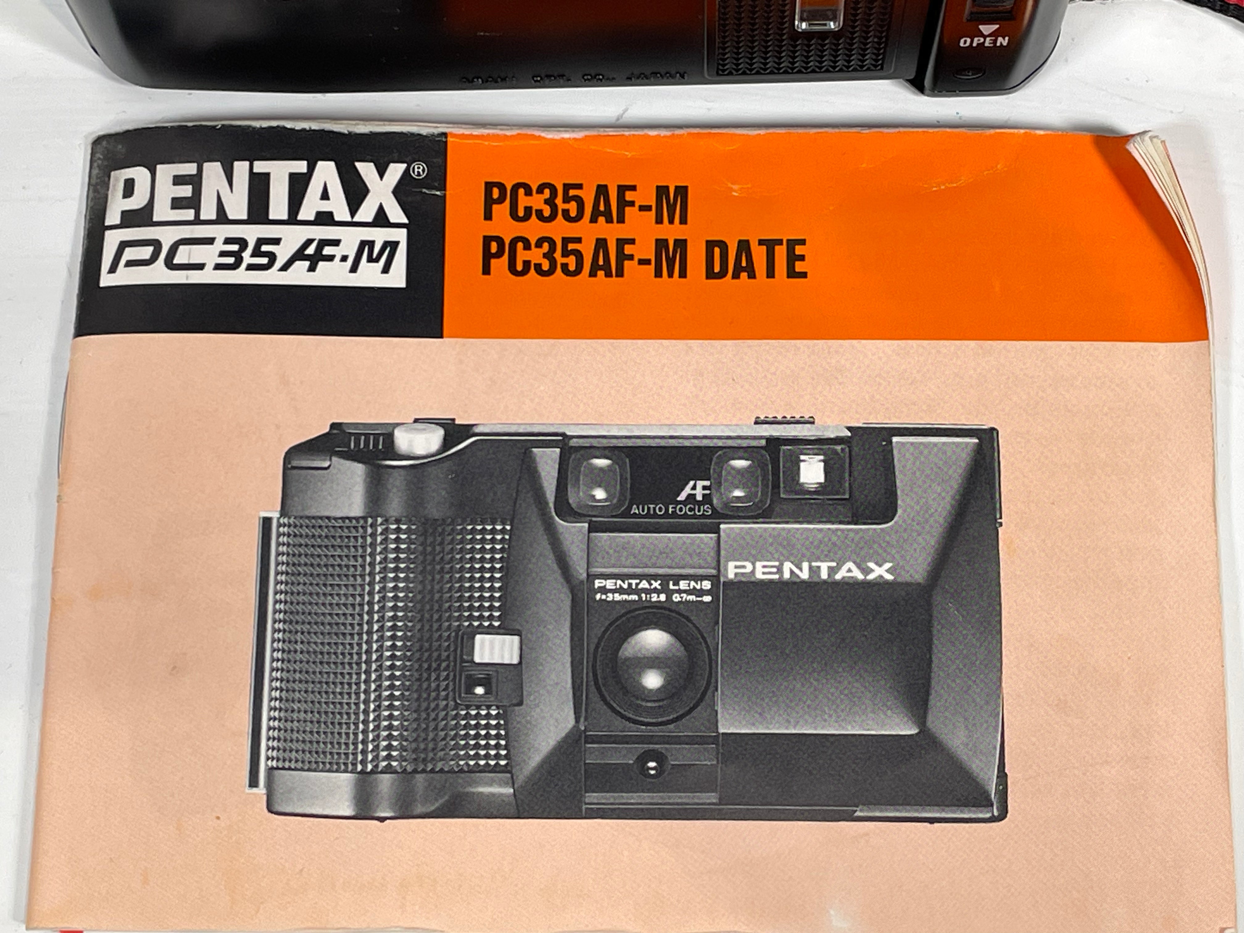 Appareil photo Pentax PC35AF-M des années 1980 – tel quel avec manuel