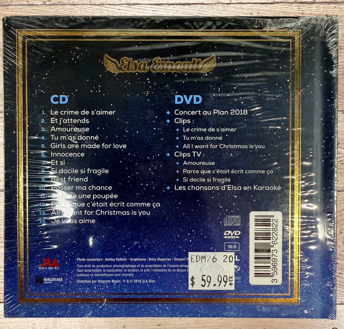 Sealed Elsa Esnoult 3 Édition Deluxe CD DVD box set with concert DVD and bonus content from 2018 French pop release.