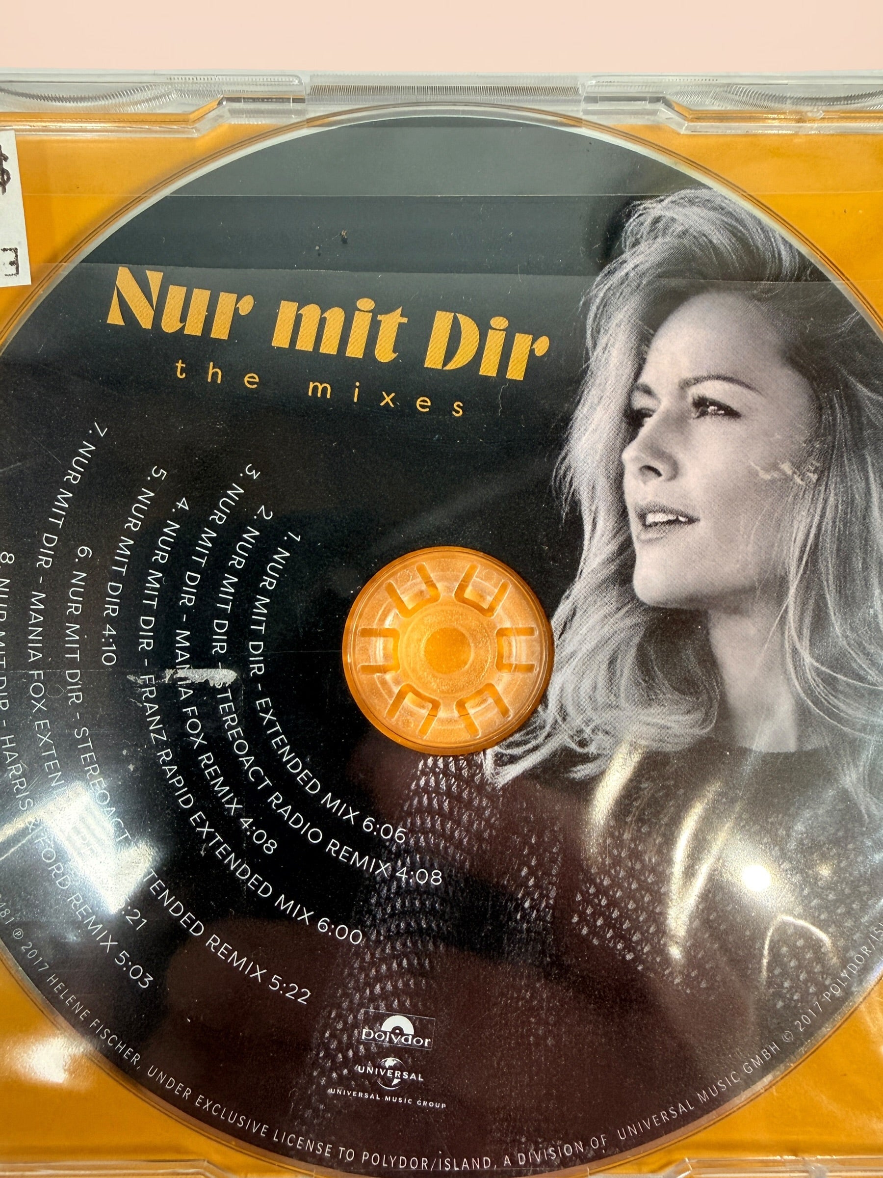 Sealed Helene Fischer Nur Mit Dir The Mixes maxi CD single. German Schlager pop remix release collectible import for fans and music collectors.
