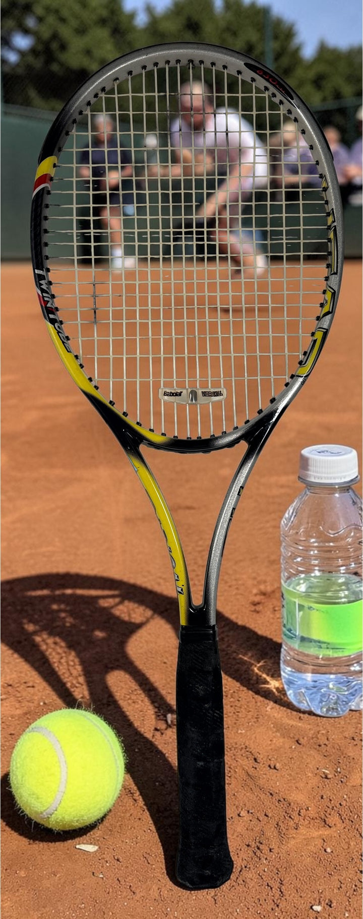 Vintage Austrian-made HEAD Radical TwinTube OS tennis racquet in good playable condition. Classic Andre Agassi-era oversized graphite frame.
