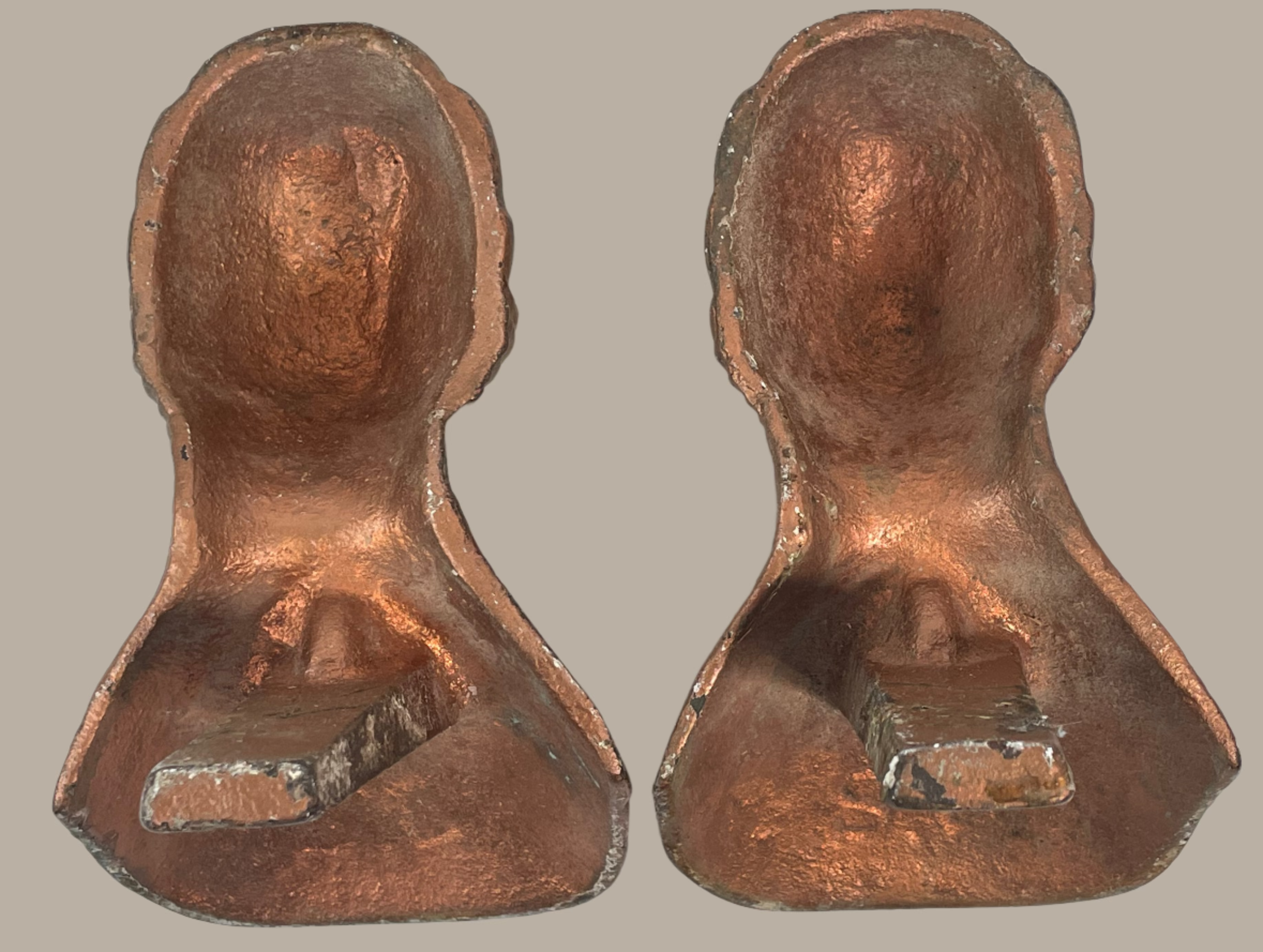 Pieds de baignoire antiques en fonte sur pattes – Style patte de lion – Paire assortie – Patine rouille