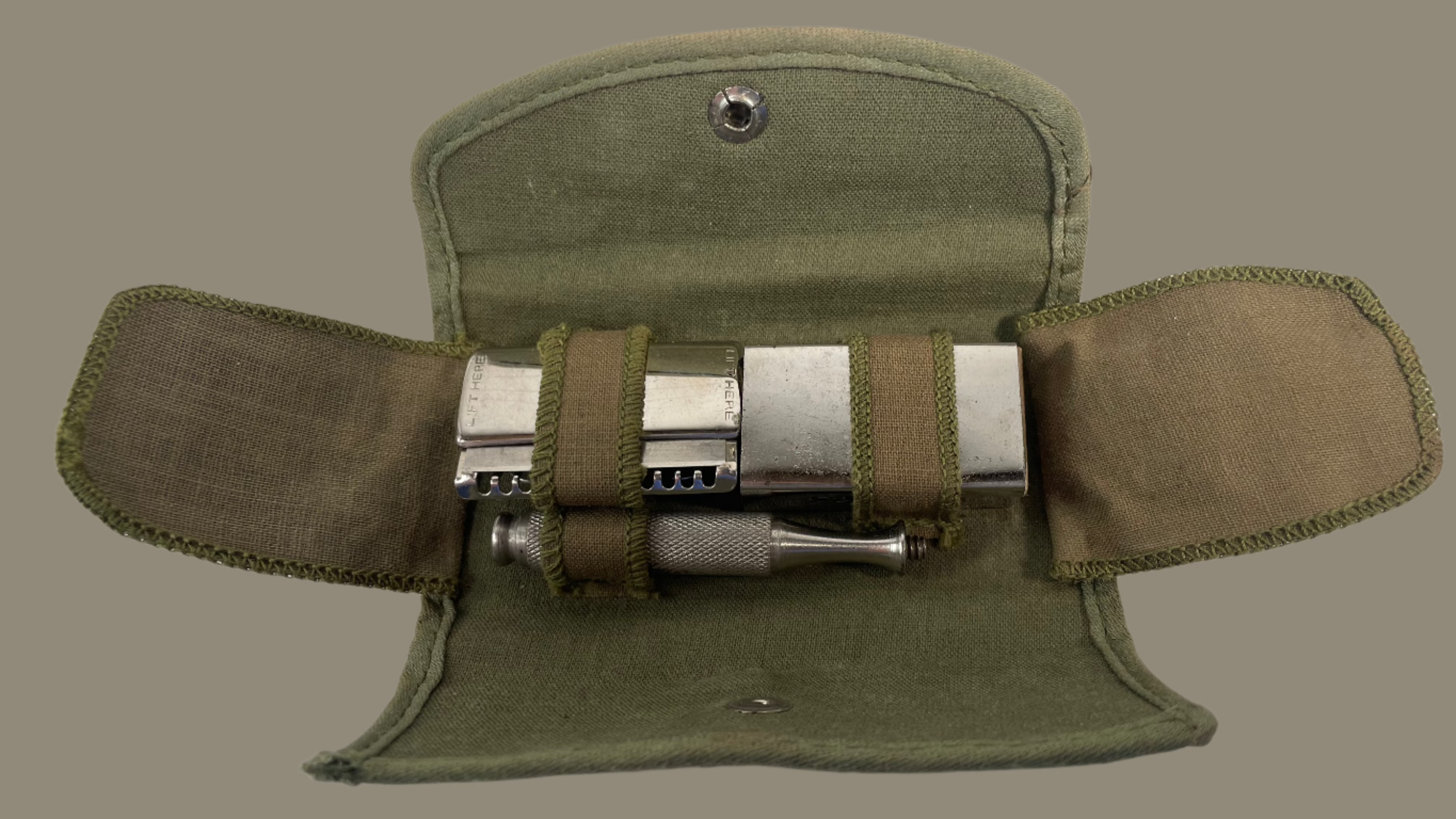 Vintage 1914 Ever-Ready Military Razor Set – WWI Era – In Original Case!