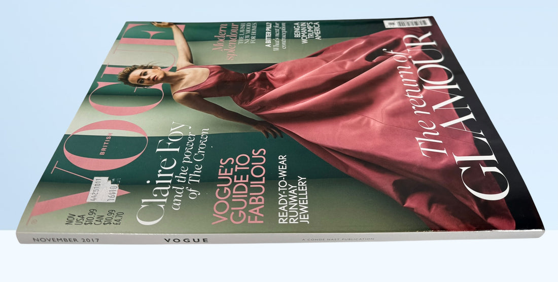 British Vogue November 2017 magazine featuring Claire Foy cover in very good condition collectible fashion issue.