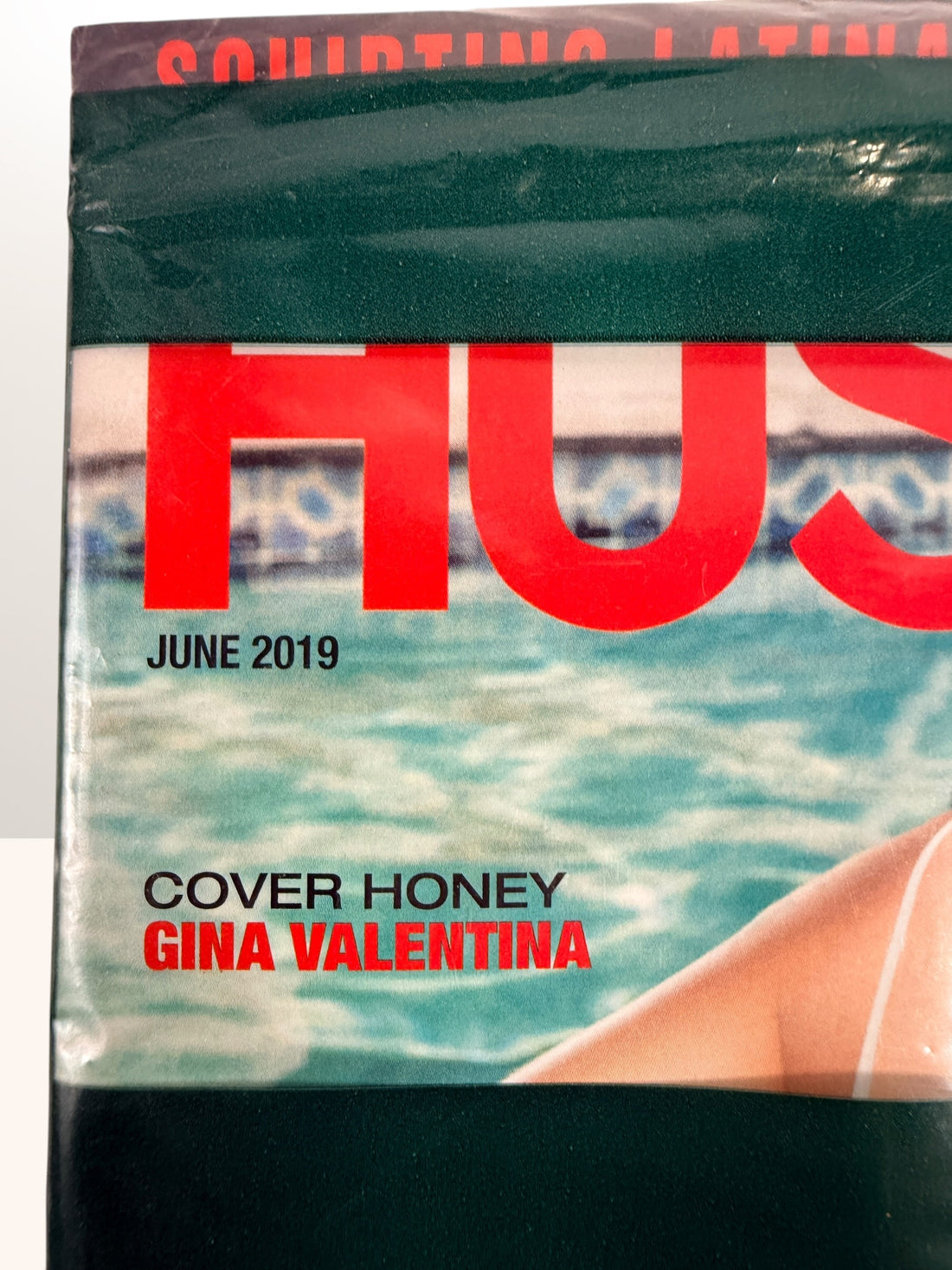 Factory sealed June 2019 Hustler Magazine featuring Gina Valentina cover issue, printed in Canada collectible adult publication.