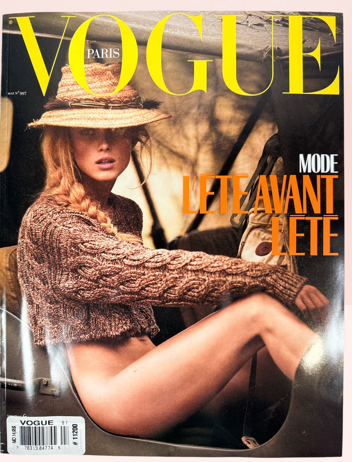 Vogue Paris May 2019 No. 997 collectible French fashion magazine with couture editorials and luxury designer advertising.