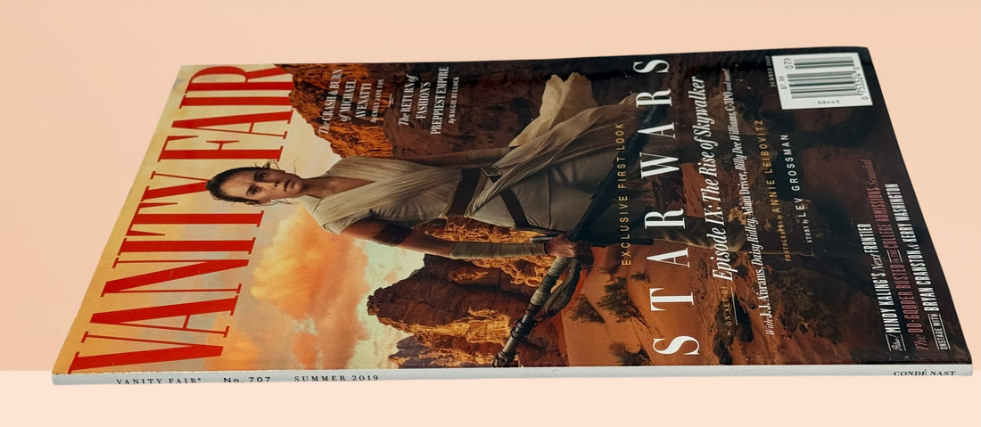 Vanity Fair Summer 2019 Daisy Ridley Rey Star Wars Rise Of Skywalker collectible magazine with Annie Leibovitz photography and exclusive film coverage.