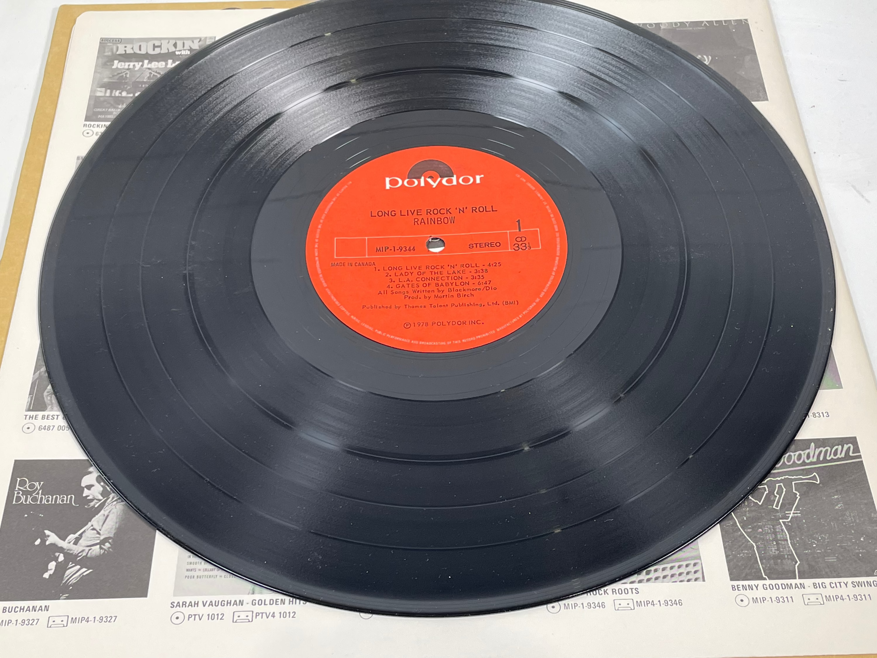 Rainbow – Long Live Rock ’n’ Roll (1978 Canadian Pressing – Polydor MIP-1-9344) M - M
