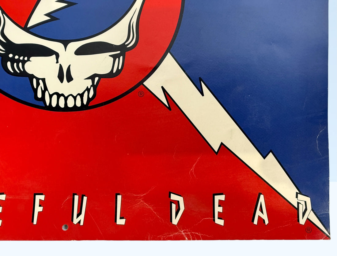 Vintage 1994 Grateful Dead wall calendar with Steal Your Face artwork and concert photography. Official licensed Deadhead collectible memorabili