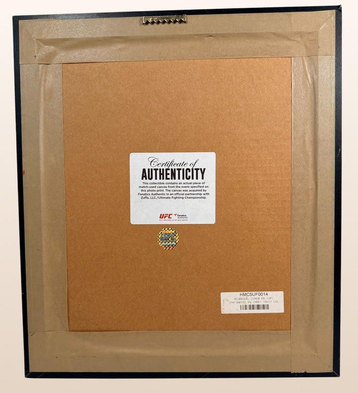 Conor McGregor, UFC 194 Fight, Used Canvas Display, Fanatics Authentic.