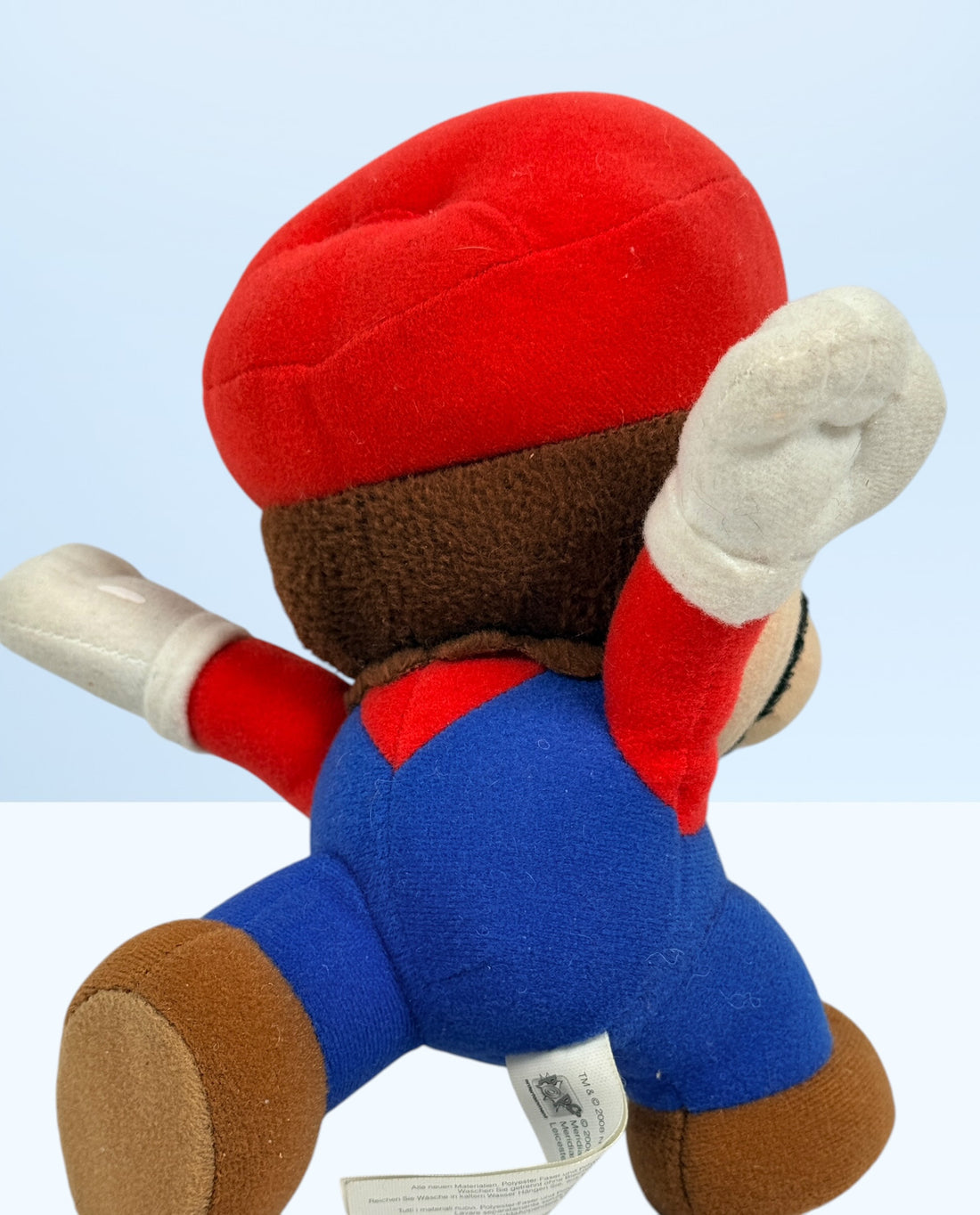 Official 2008 Nintendo Mario plush toy by Corgi Classics in running pose. Great collectible for Super Mario and retro gaming fans.