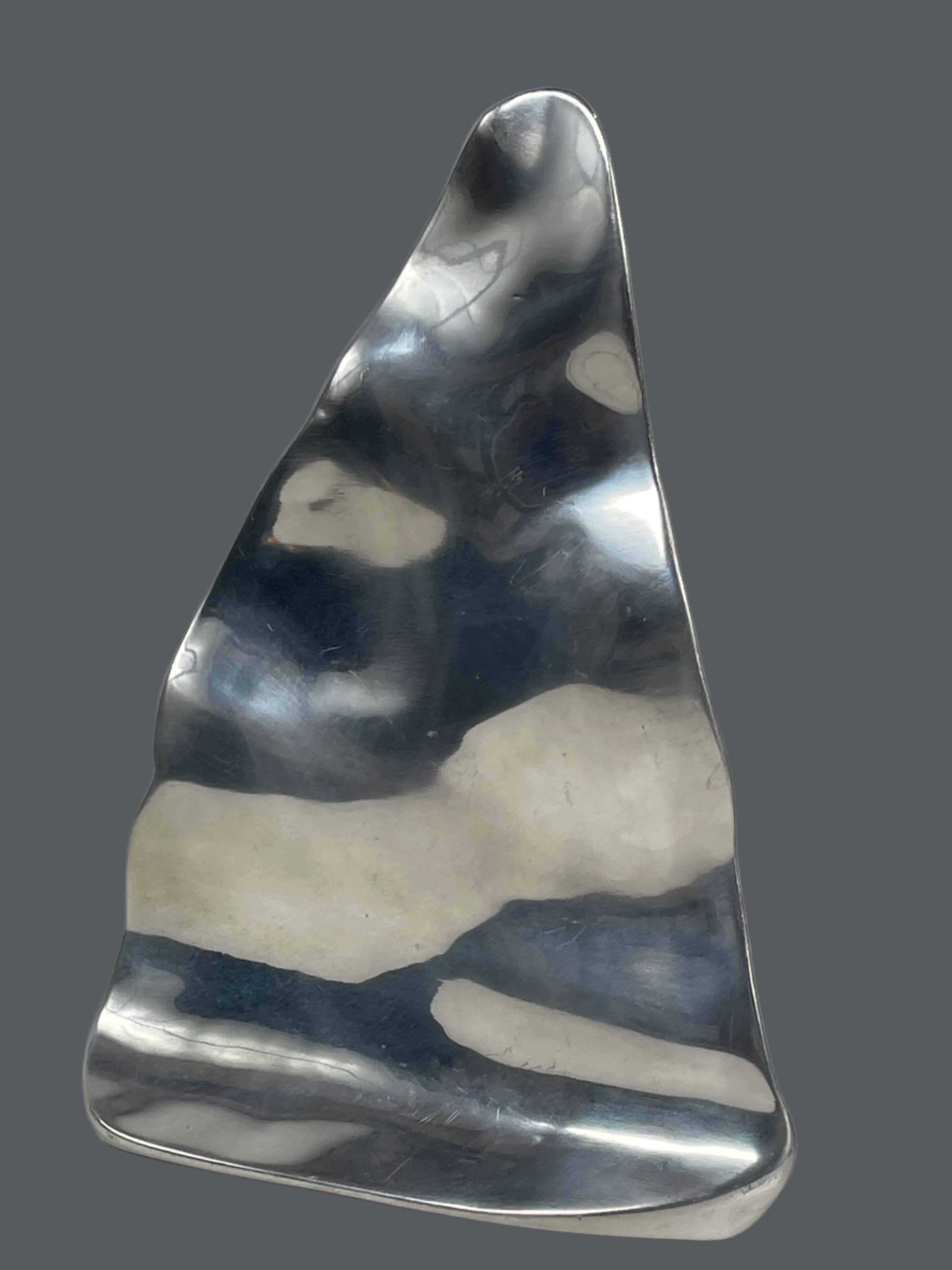 Hoselton Signed Limited Edition Abstract Aluminum Sailboat Sculpture – Nautical Modernist Art