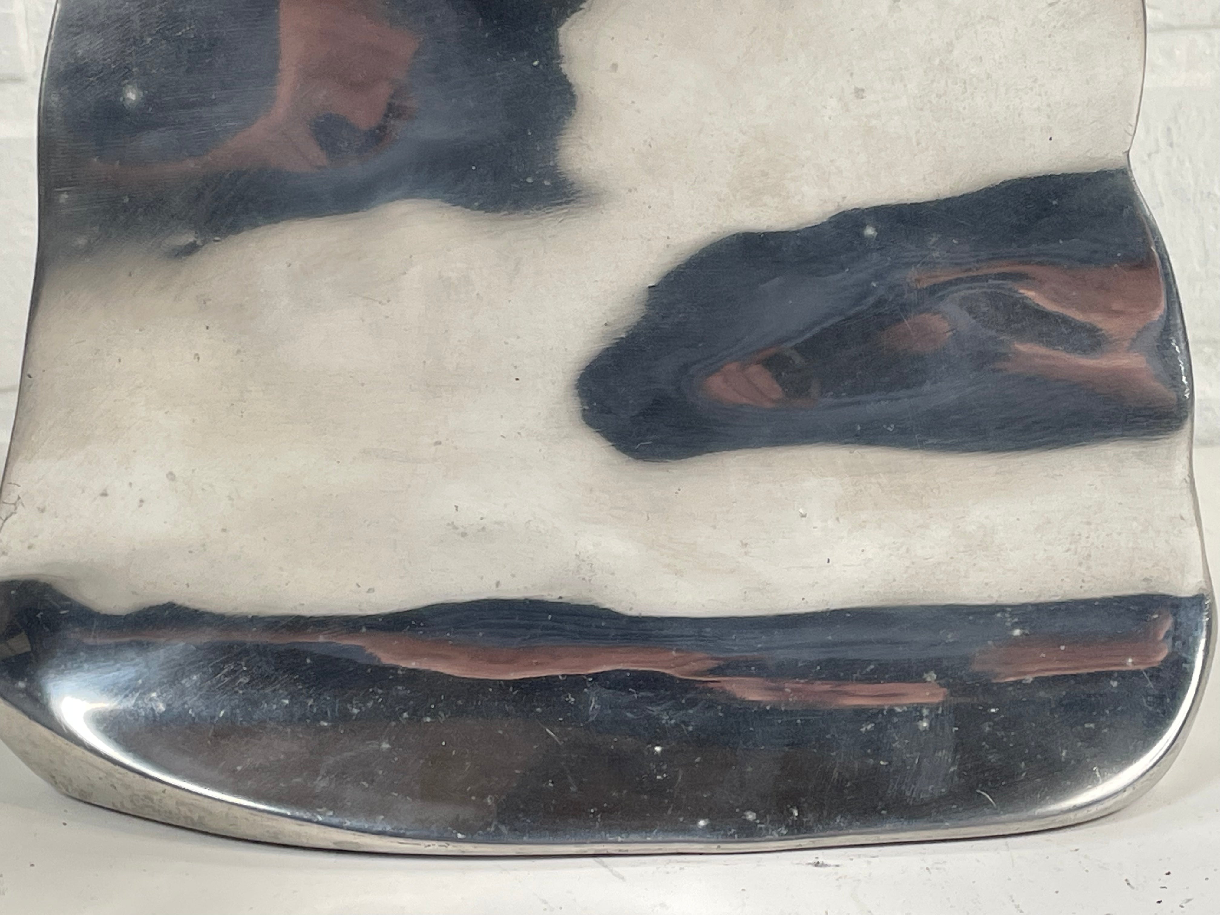 Hoselton Signed Limited Edition Abstract Aluminum Sailboat Sculpture – Nautical Modernist Art