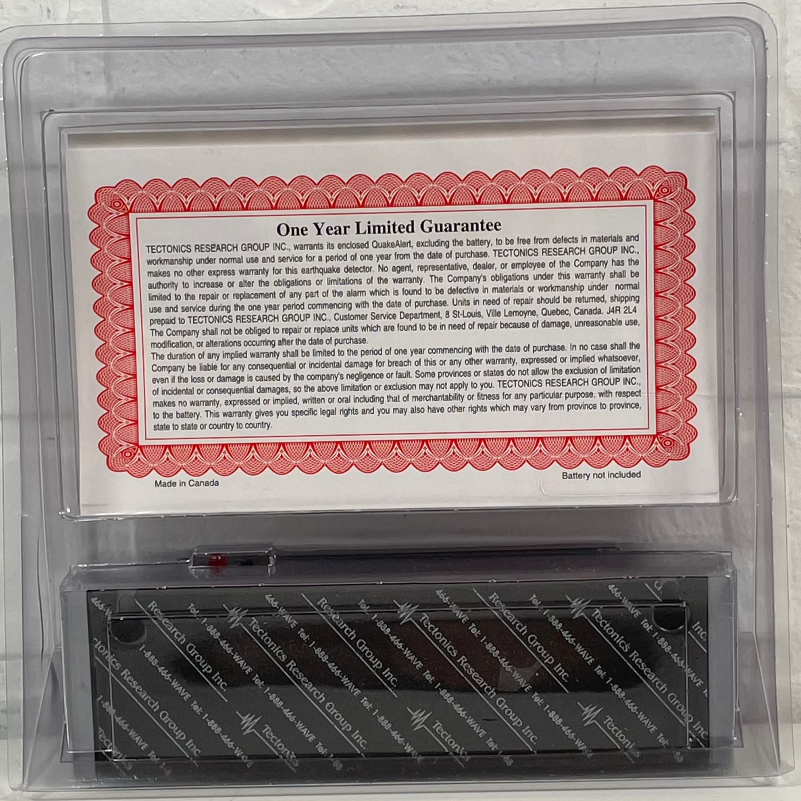 Vintage Quake Alert Earthquake Alarm – New in Box | A Rare Seismic Safety Collectible