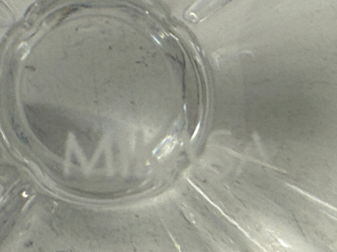 Mikasa Crystal Decanter – Square Pyramid Design with Stopper – Heavy Lead Crystal