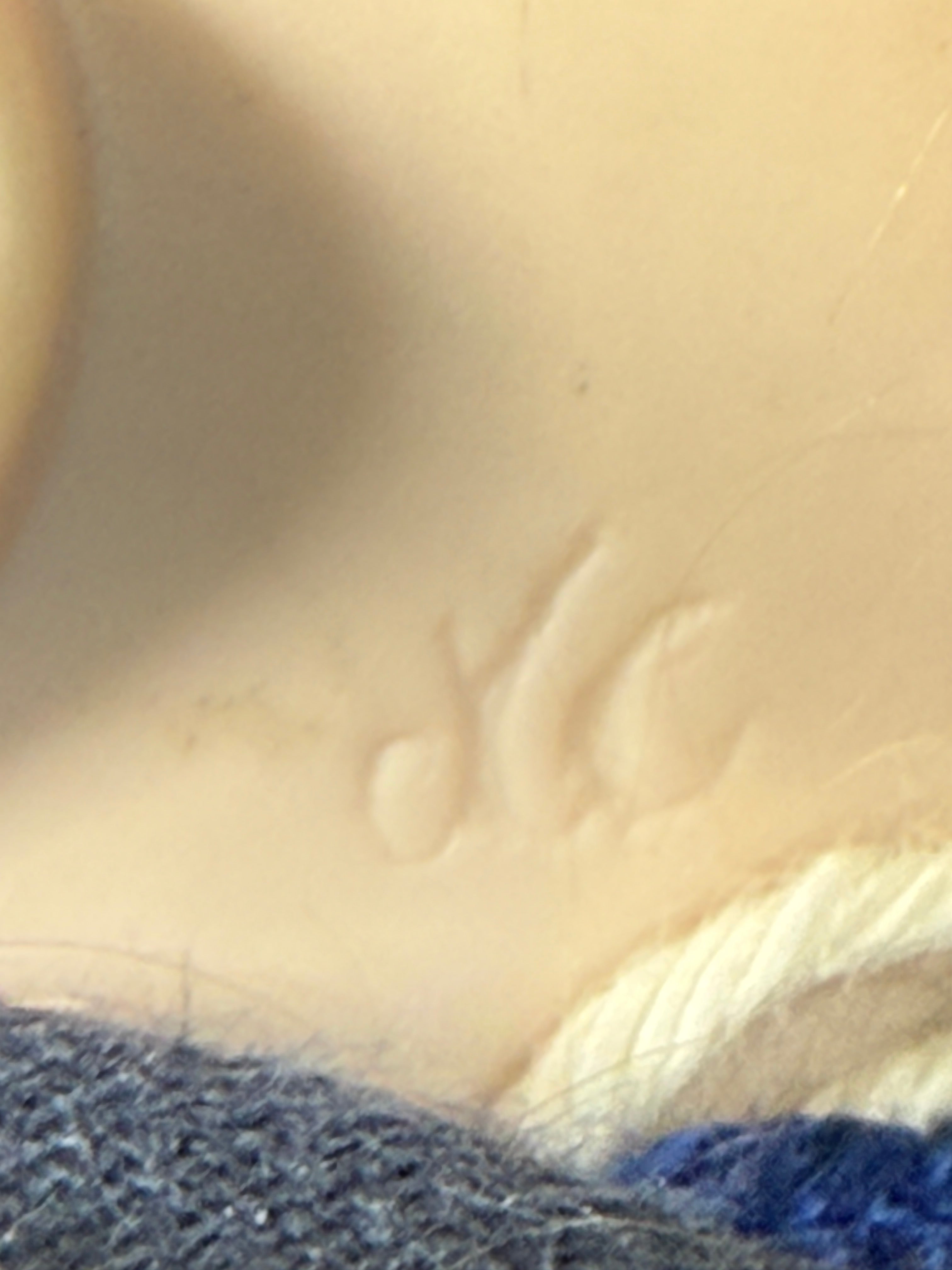 Antique Bisque Head Sailor Boy Doll – Marked “JLC” – Hand-Knit Outfit