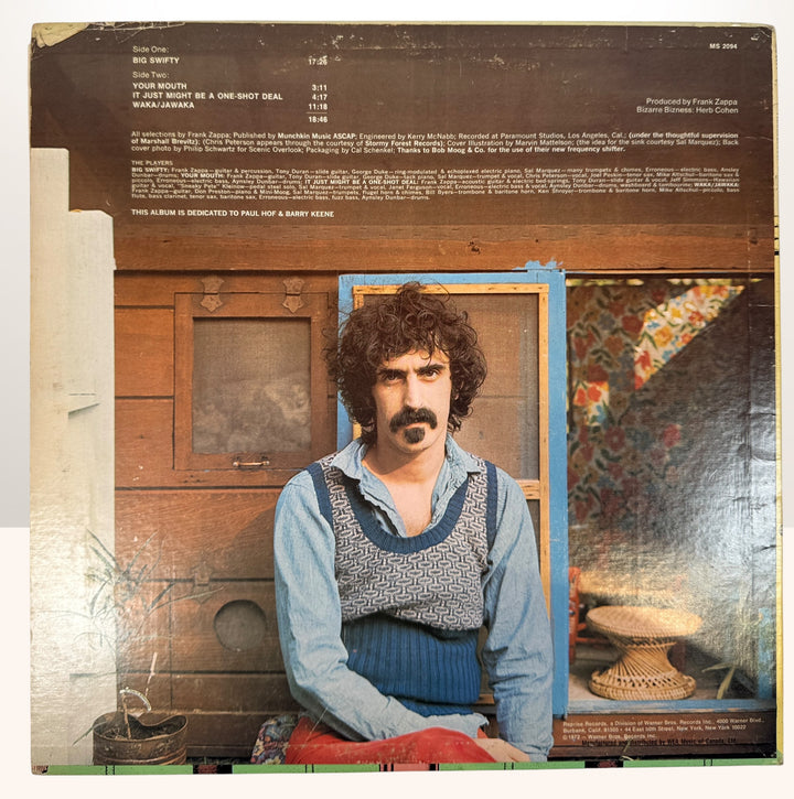 Original 1972 Canadian pressing of Frank Zappa Waka/Jawaka LP on Reprise Records. Classic jazz fusion and progressive rock vinyl collectible.