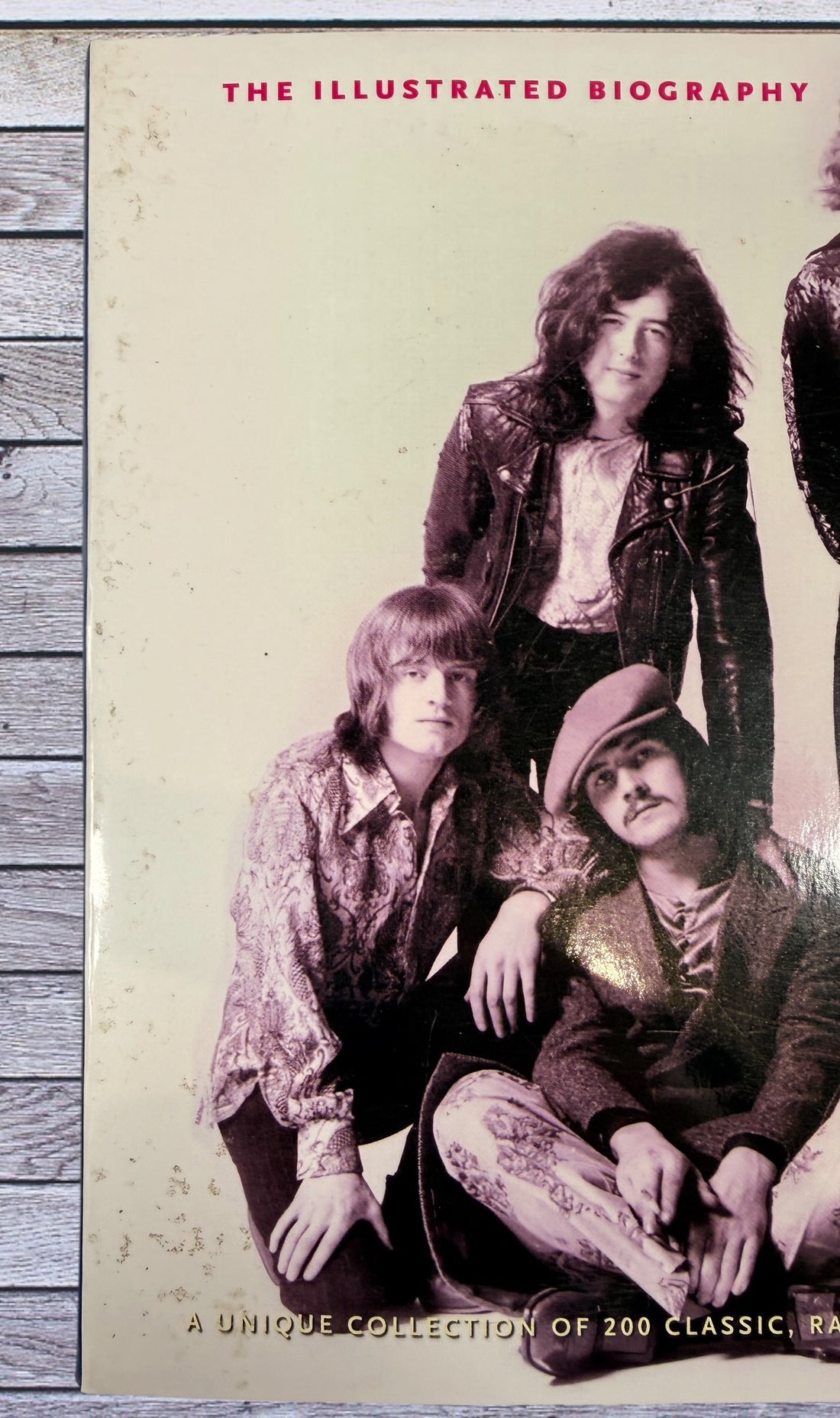 Led Zeppelin Illustrated Biography  photo book featuring 200 rare and classic images. Great collectible for rock music fans and memorabilia collectors.