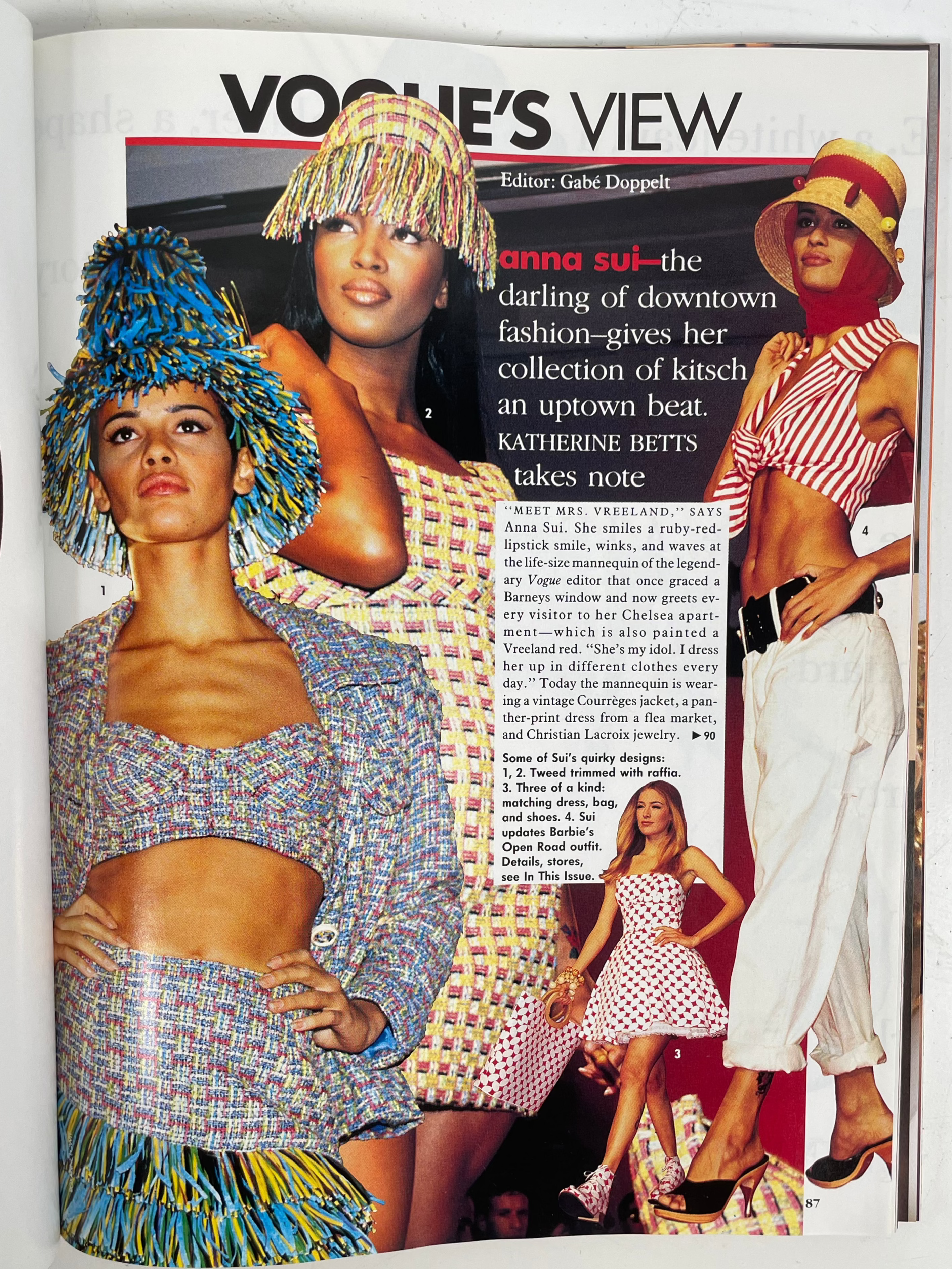 Vogue Magazine February 1992 Christy Turlington & Naomi Campbell,  VG