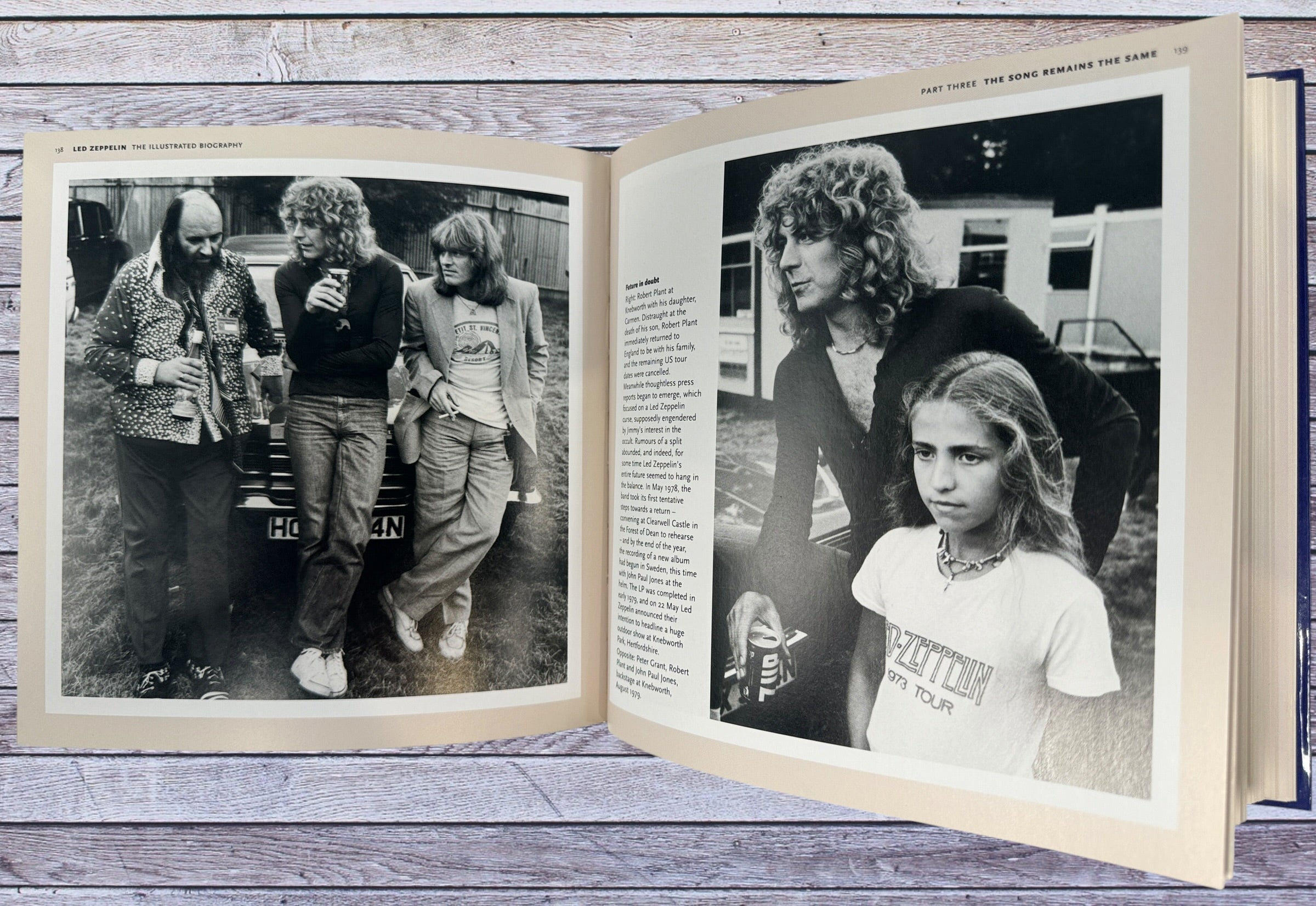 Led Zeppelin Illustrated Biography  photo book featuring 200 rare and classic images. Great collectible for rock music fans and memorabilia 