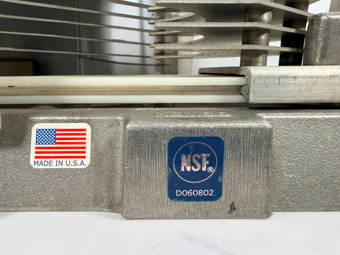 Nemco Easy LettuceKutter 56600-L3 commercial lettuce cutter made in USA. NSF-certified food prep equipment with stainless blades and heavy-duty cast aluminum construction.