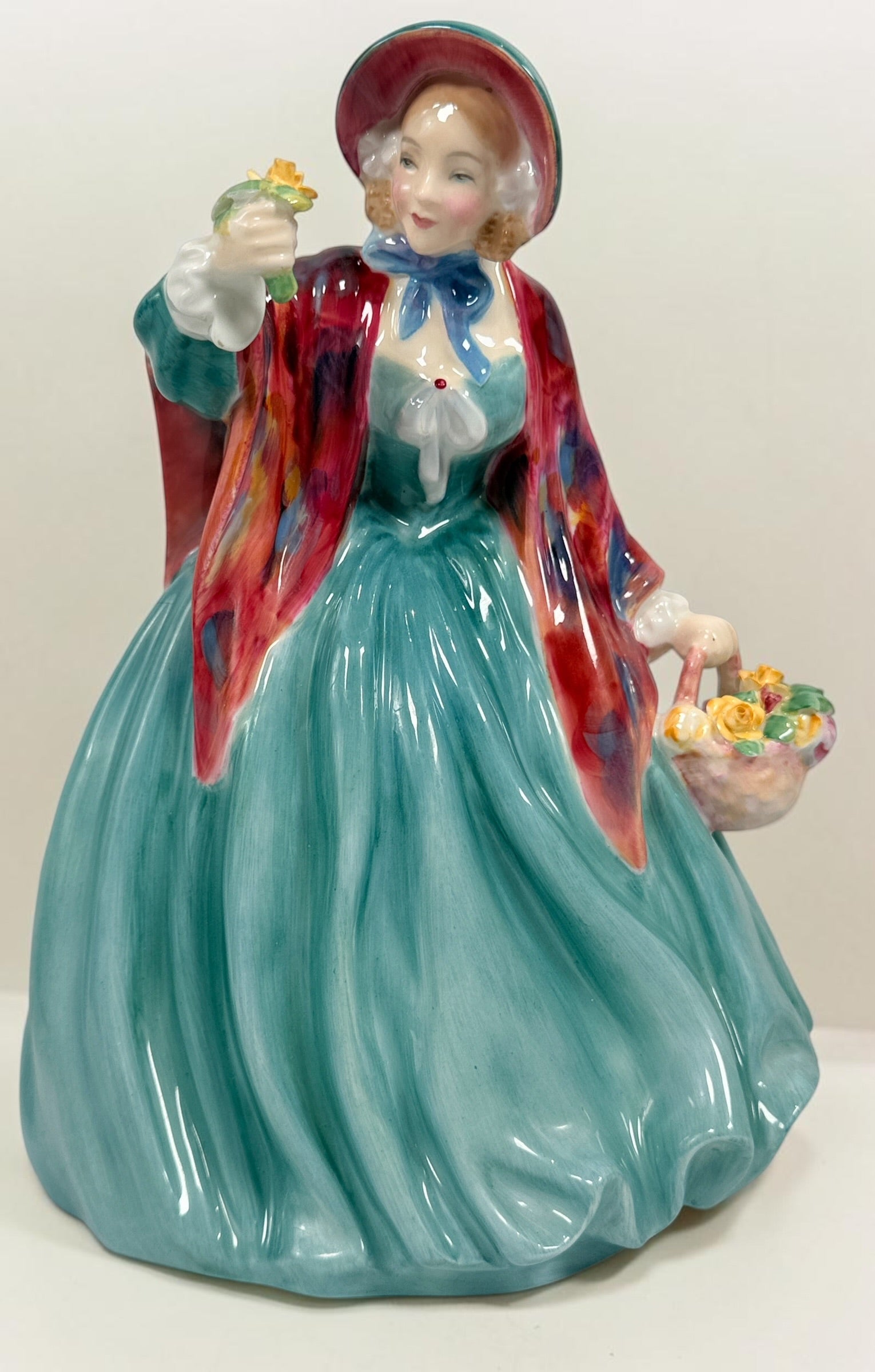 Vintage Royal Doulton Lady Charmian HN1948 bone china figurine by Leslie Harradine. Classic English porcelain collectible in excellent display condition.